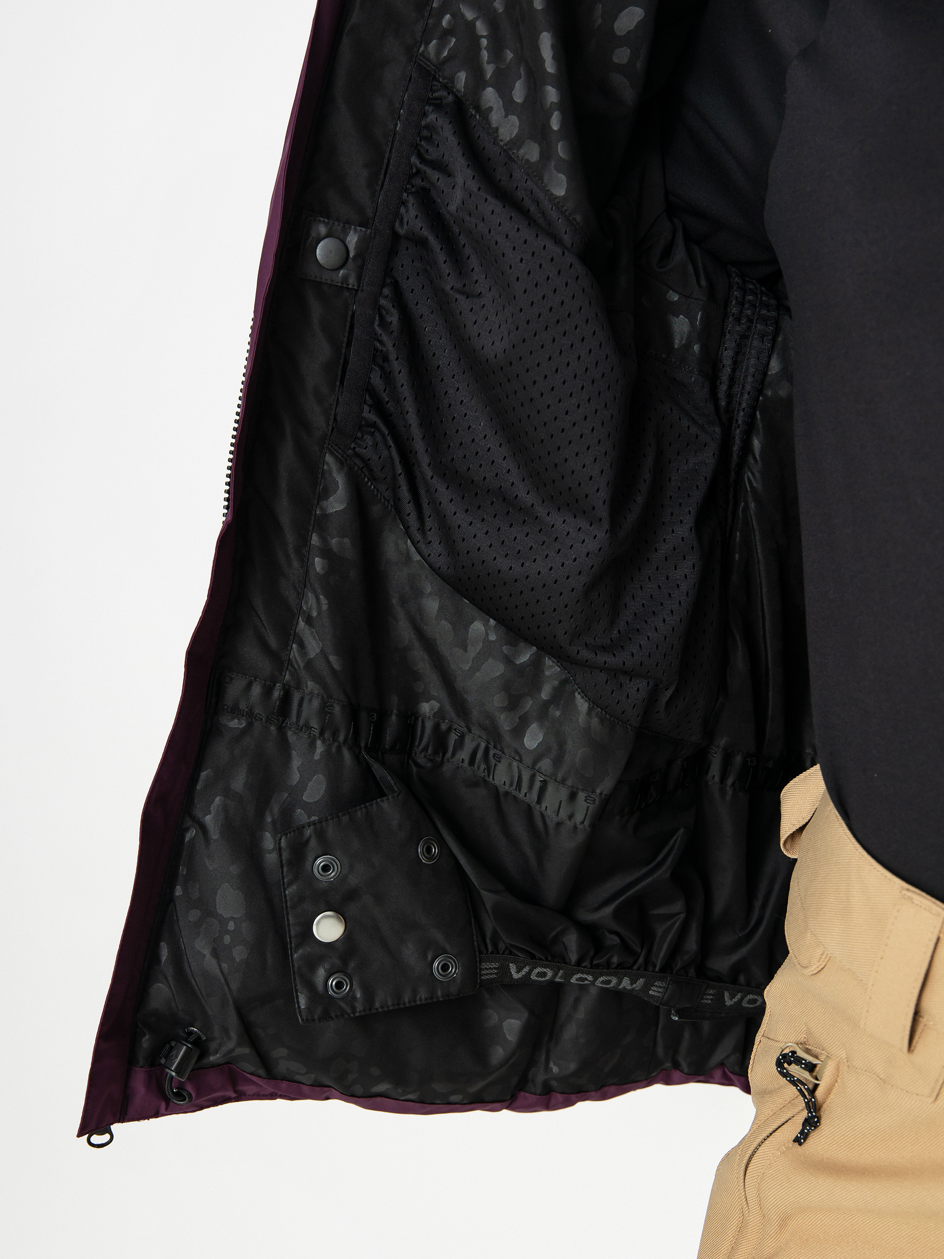 Női Volcom Puffleup Snowboard dzseki (blackberry)