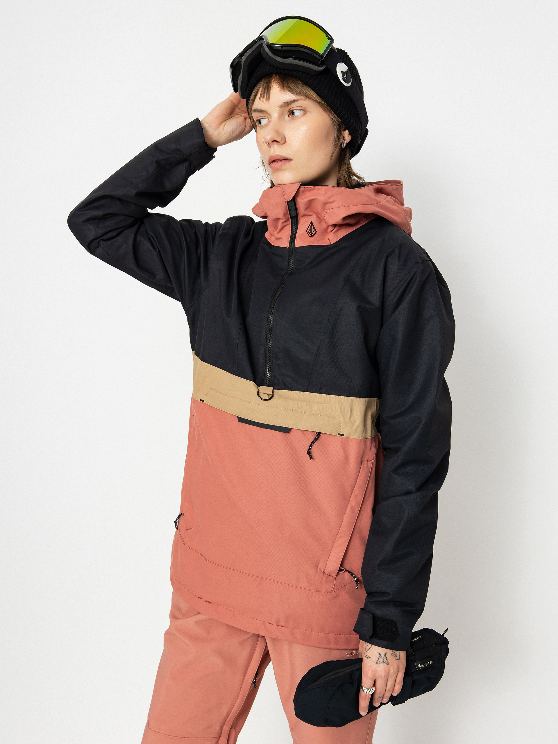 Női Volcom Ashfield Pullover Snowboard dzseki (earth pink)