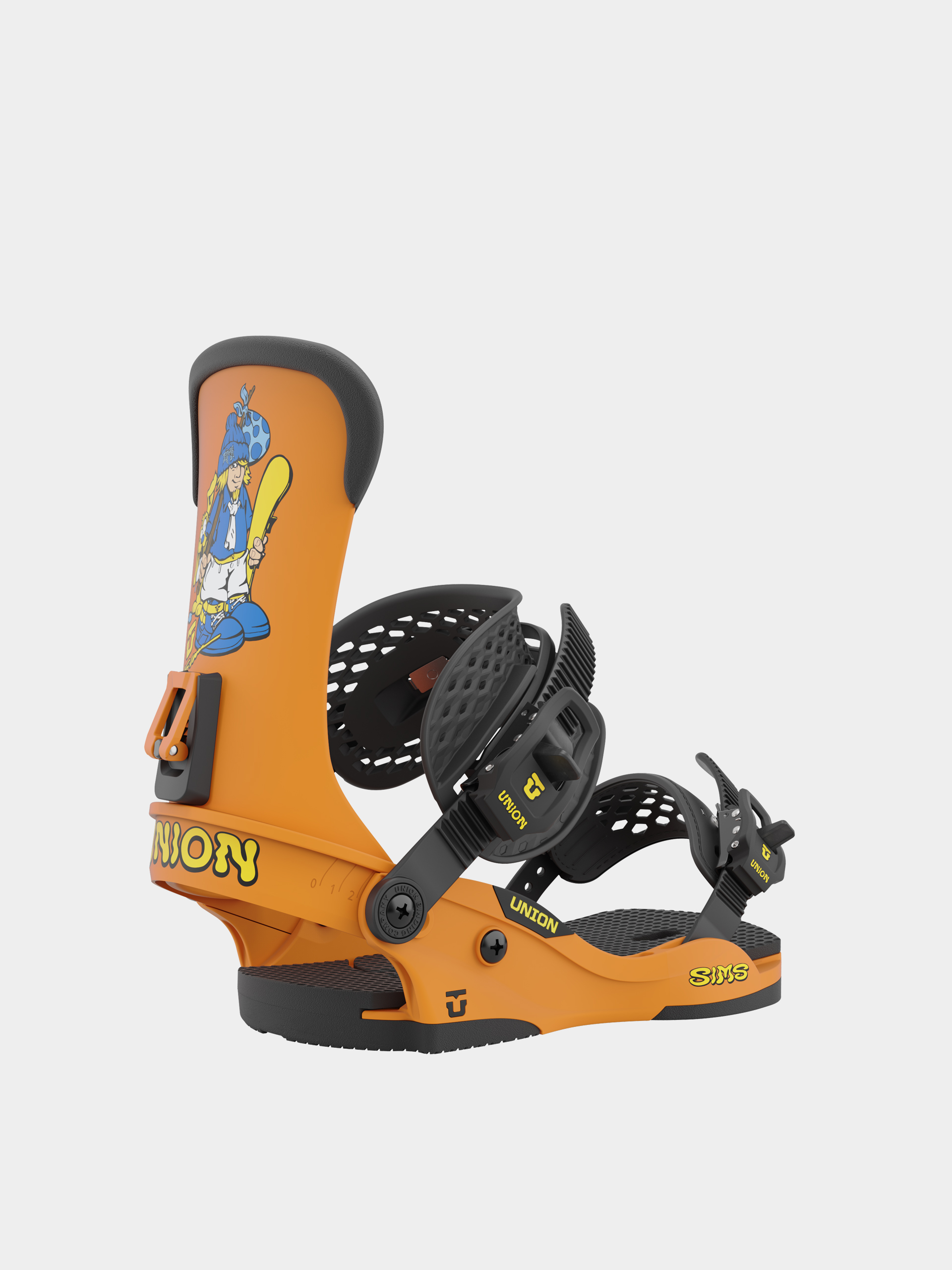 Férfi Union Sims Nub 93 Snowboard kötés (orange)