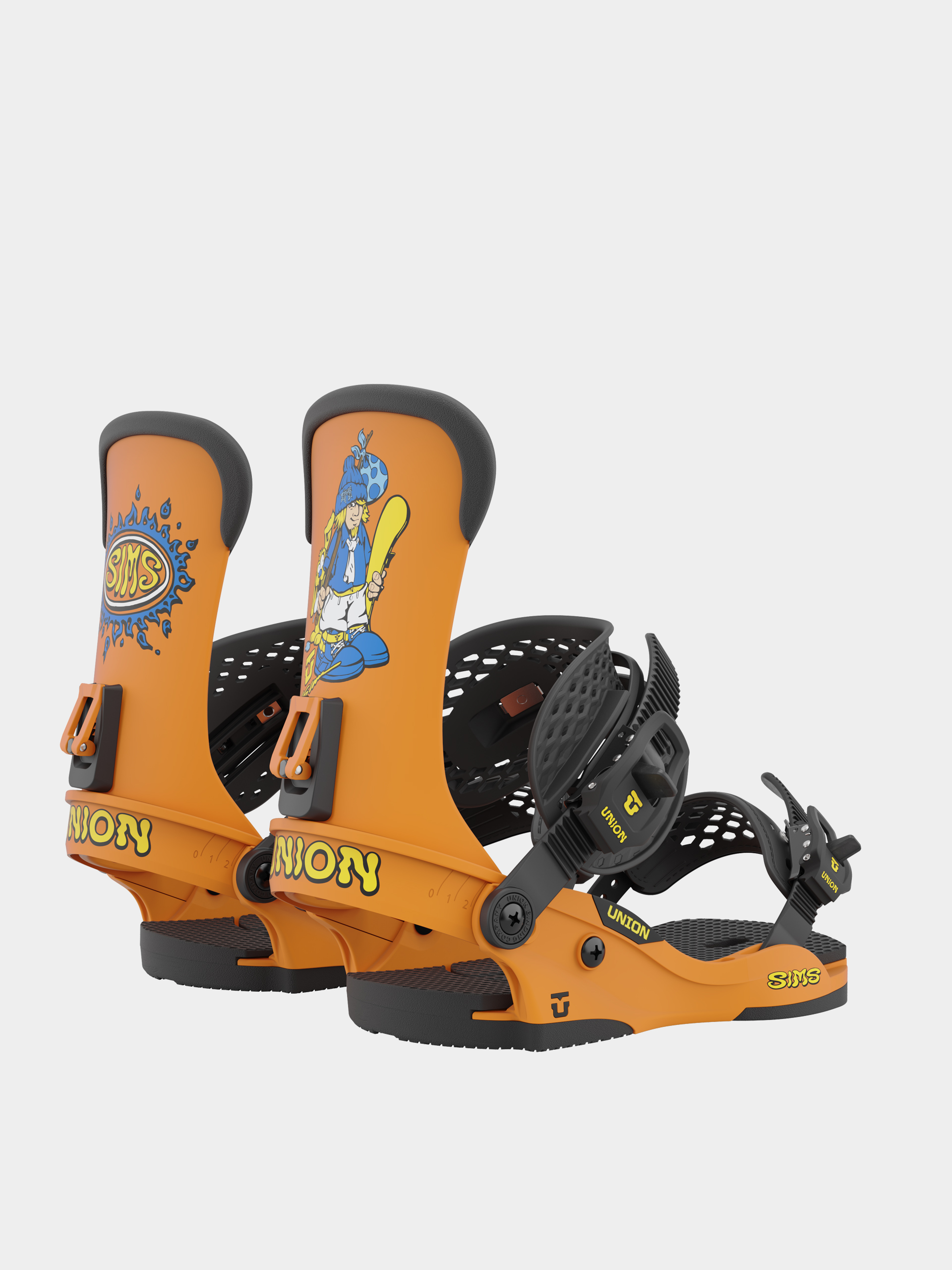 Férfi Union Sims Nub 93 Snowboard kötés (orange)