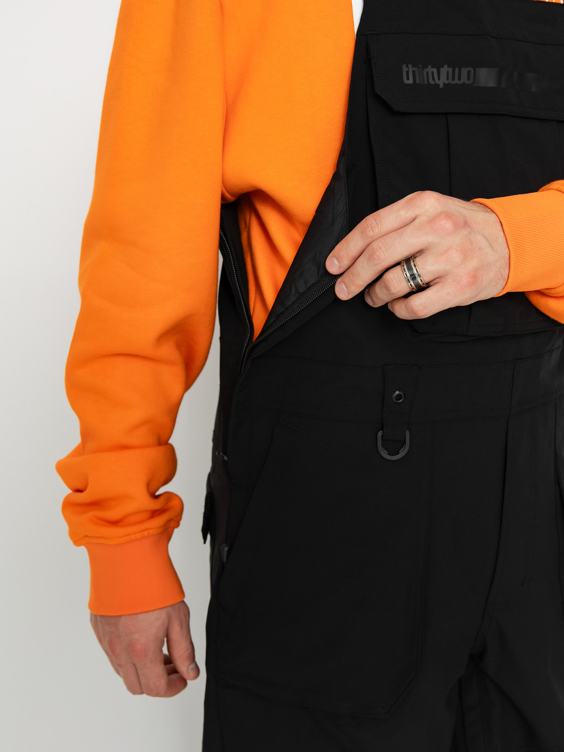 Férfi ThirtyTwo Basement Bib Snowboard nadrág (black)