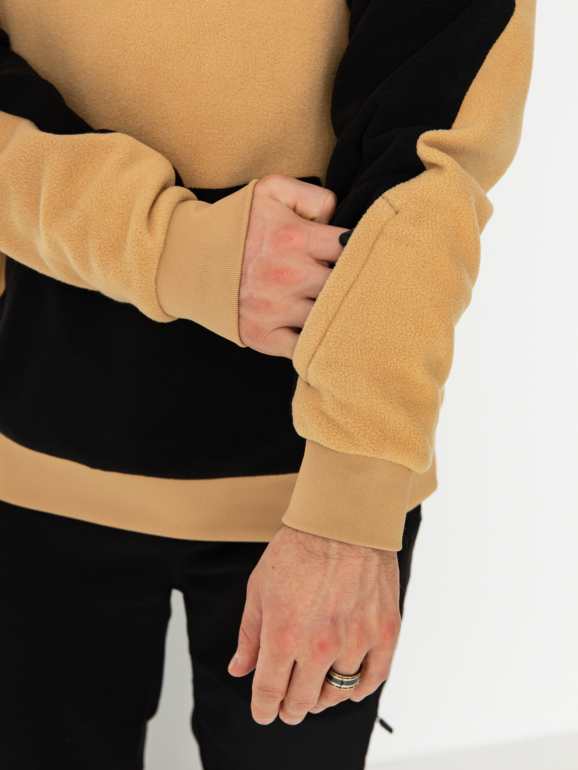 ThirtyTwo Rest Stop Kapucnis pulóver (black/tan)