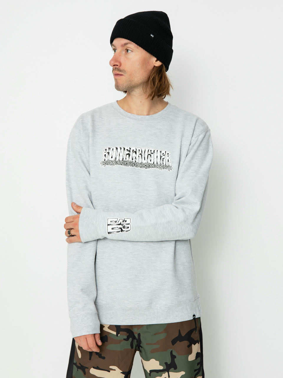 ThirtyTwo Bonecrusher Crew Pulóver (grey/heather)