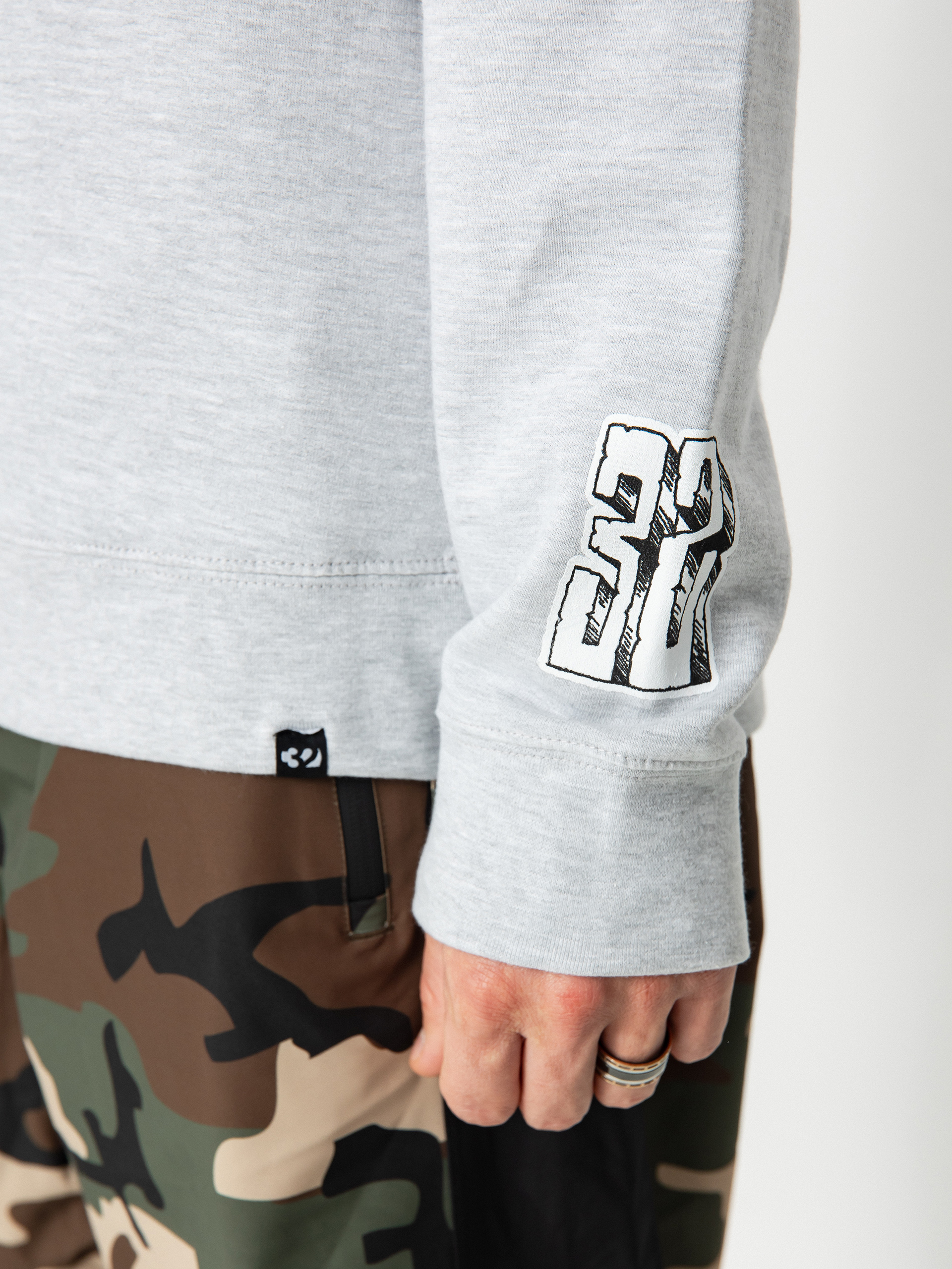 ThirtyTwo Bonecrusher Crew Pulóver (grey/heather)