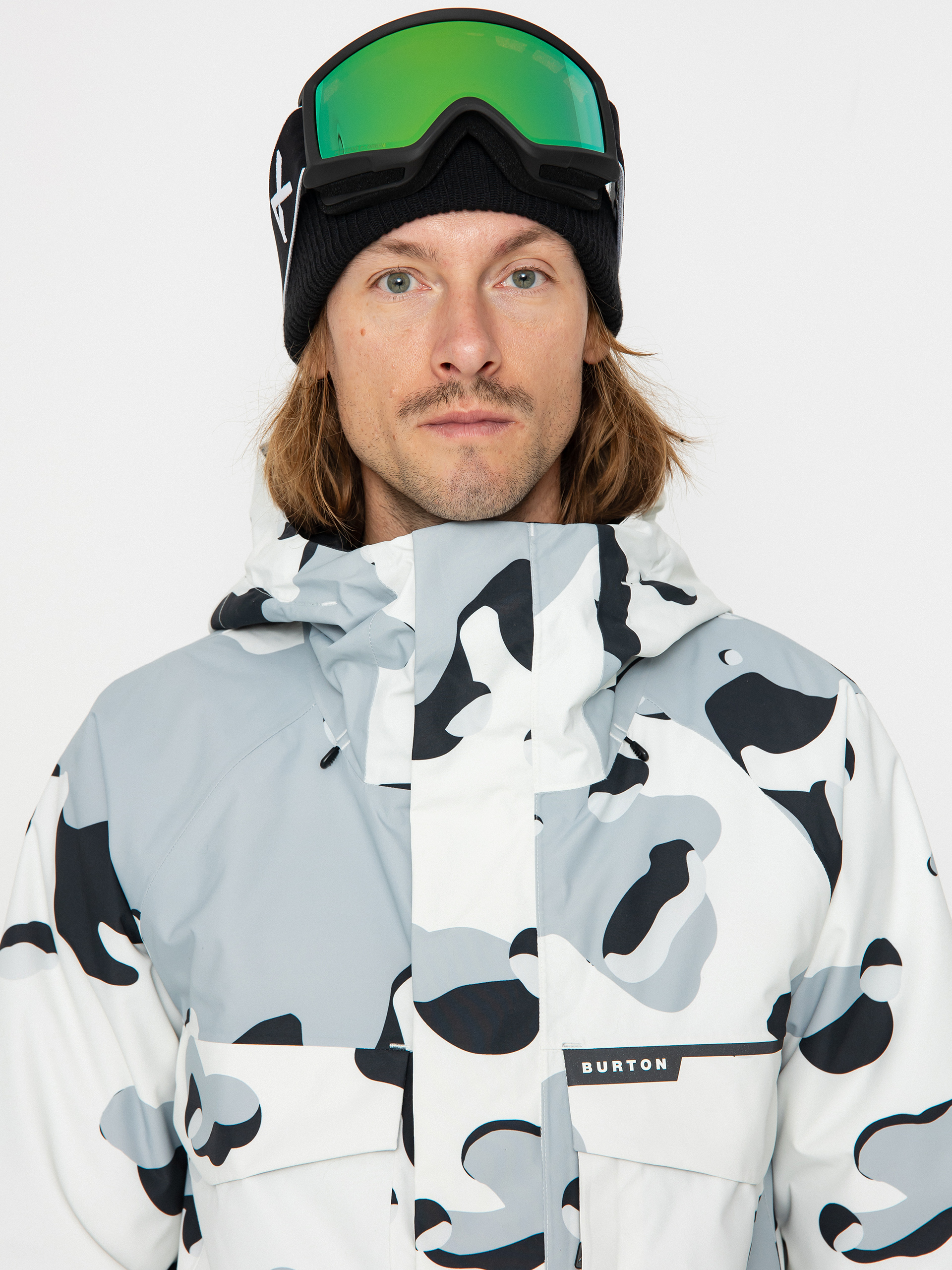 Férfi Burton Covert 2.0 Snowboard dzseki (stout white cookie camo)