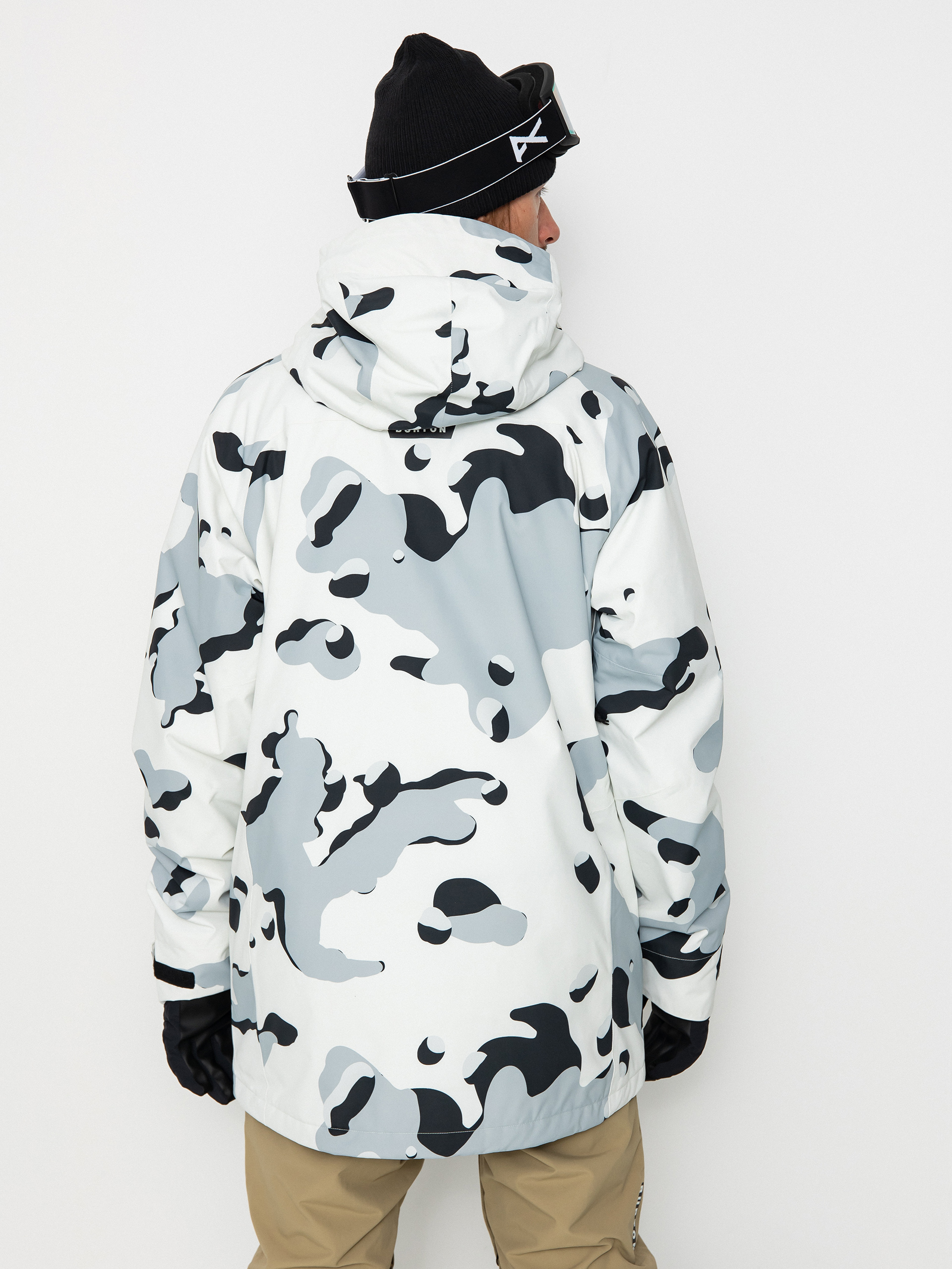 Férfi Burton Covert 2.0 Snowboard dzseki (stout white cookie camo)