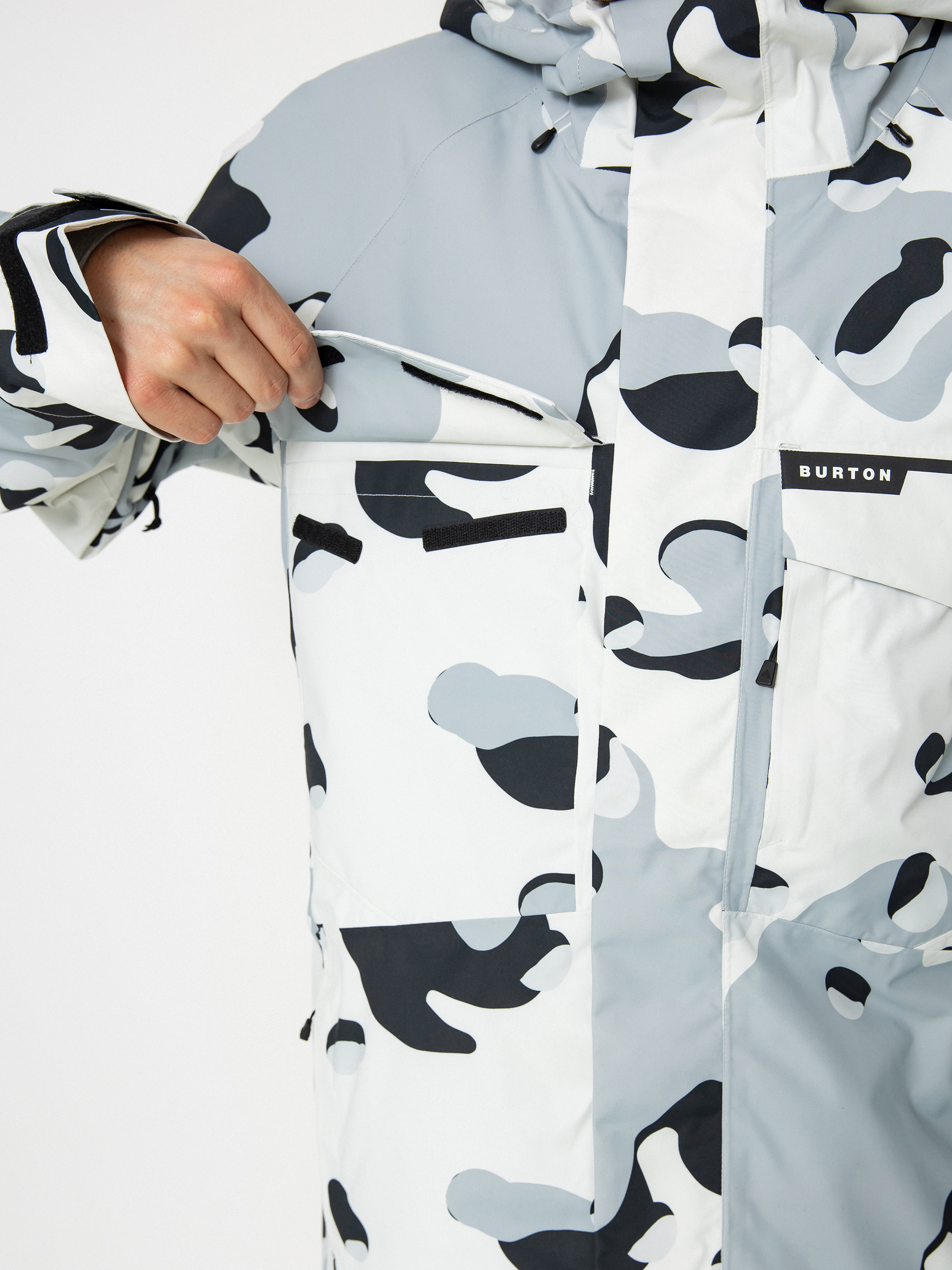 Férfi Burton Covert 2.0 Snowboard dzseki (stout white cookie camo)