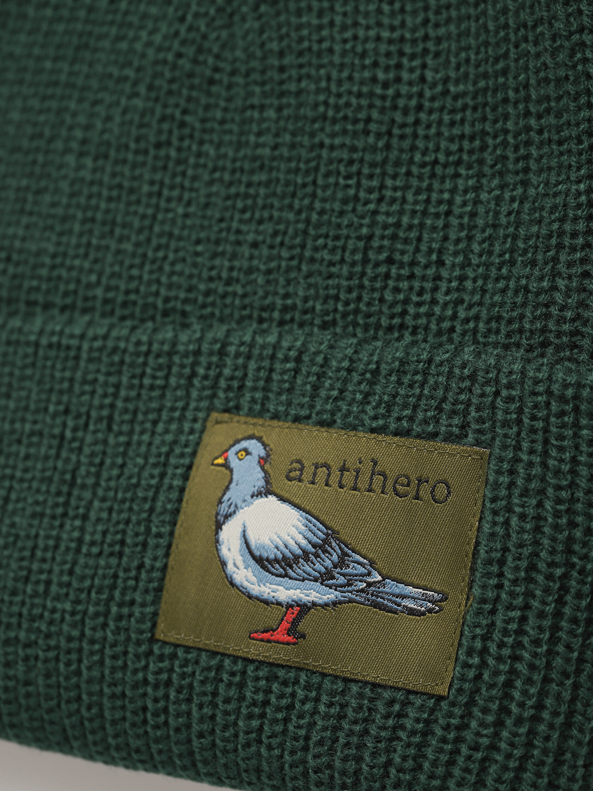 Antihero Lil Pigeon Cuff Beanie Sapka (deep green)