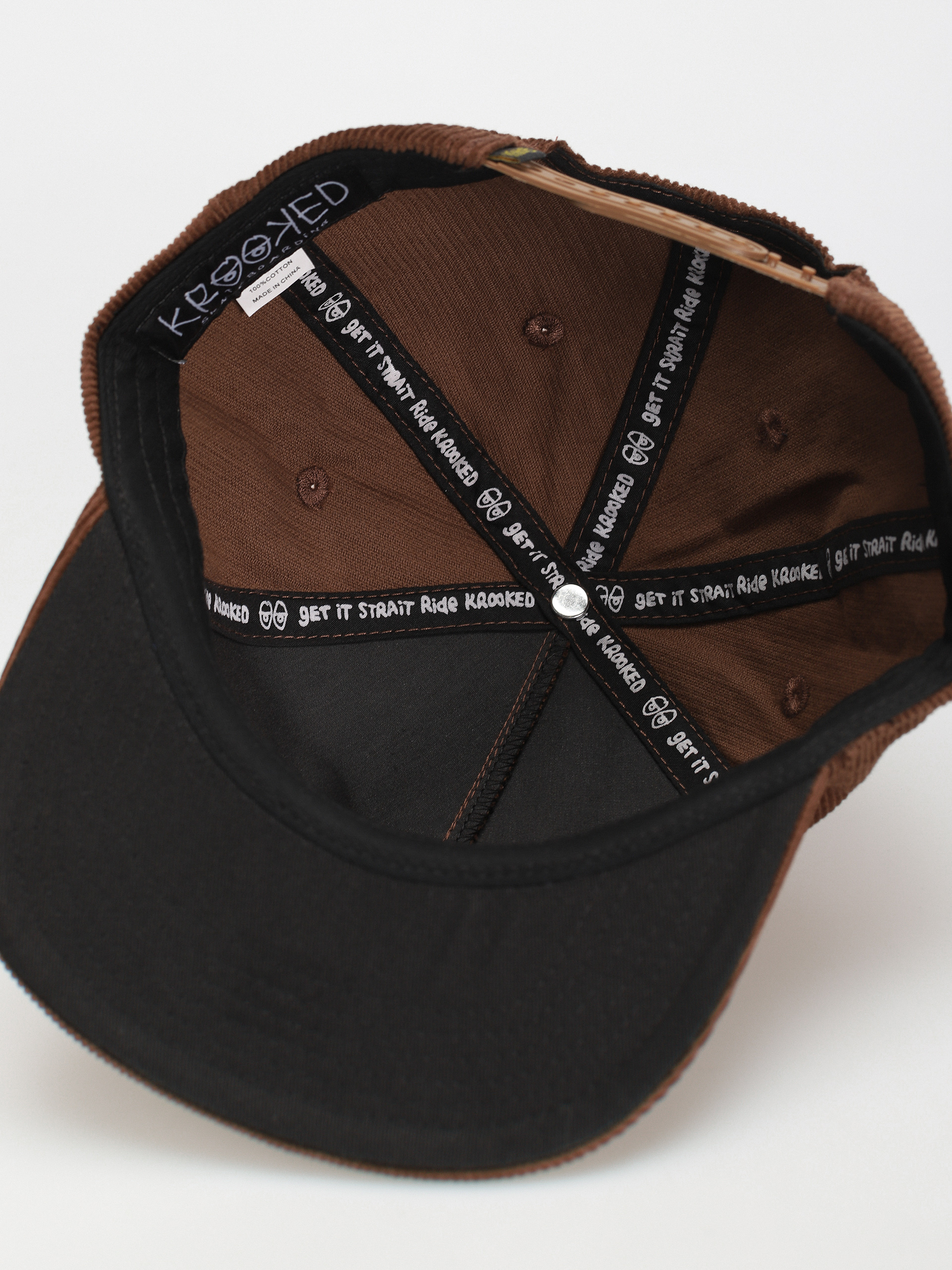 Krooked Adj Shmoo Snapback Baseball sapka (brown/gold)