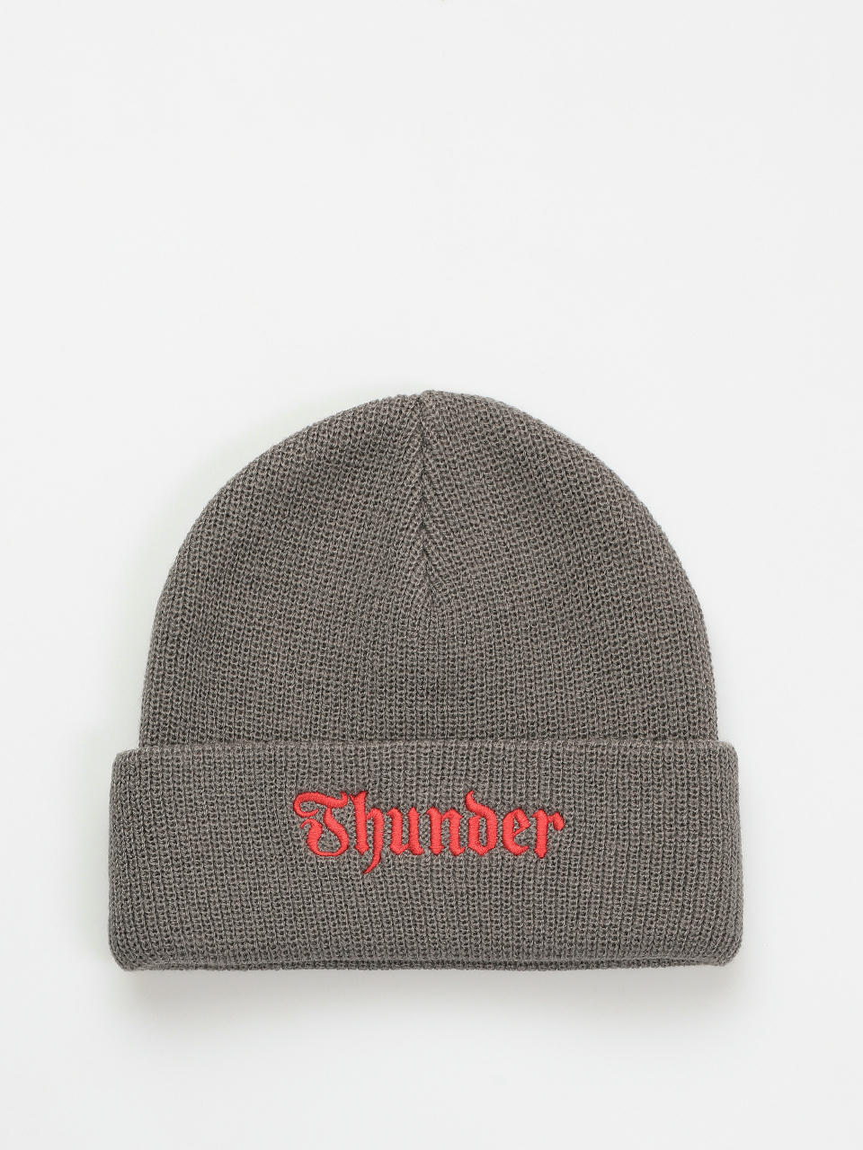 Thunder Script Cuff Beanie Sapka (charcoal/red)