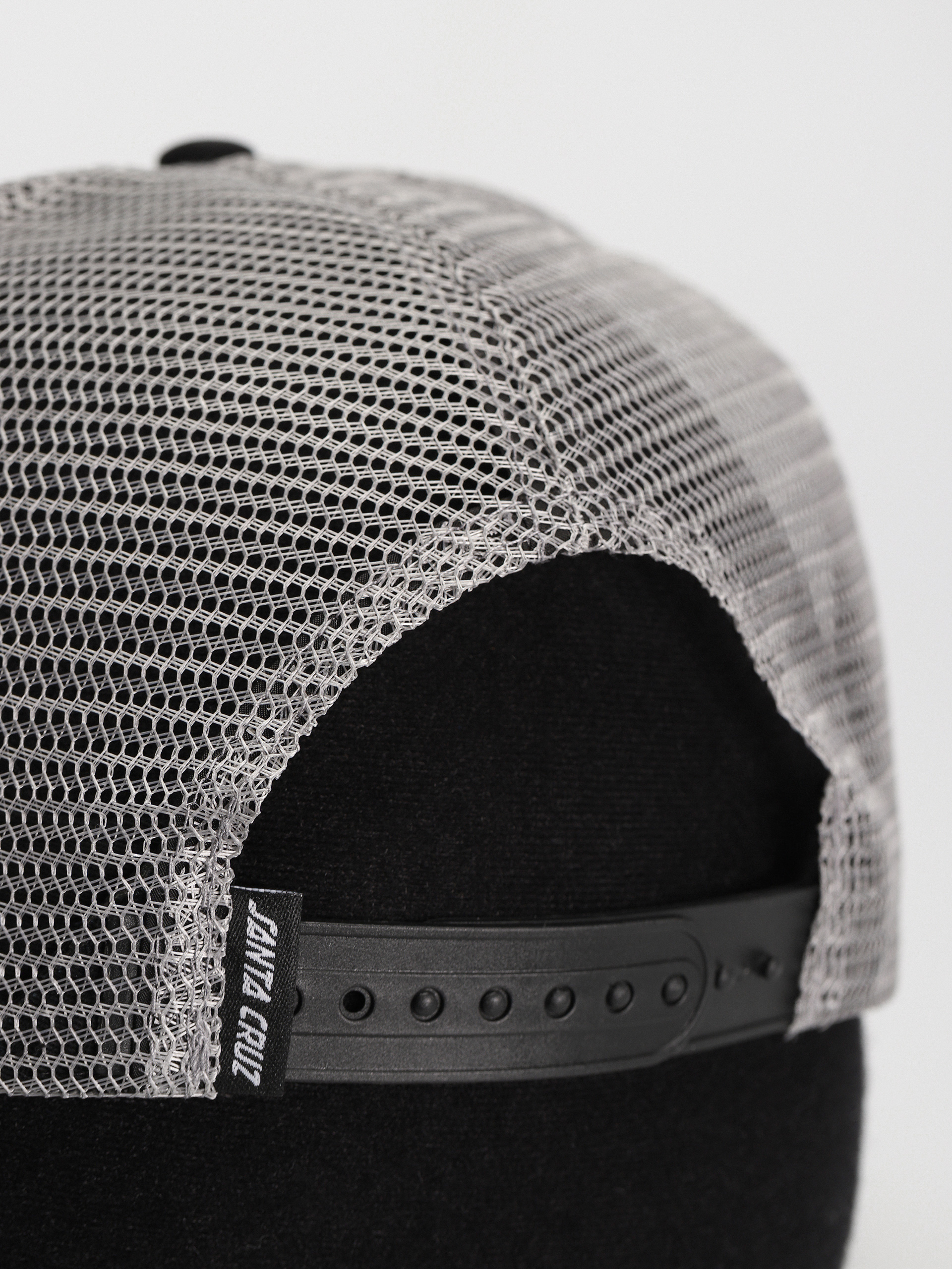 Santa Cruz X Thrasher Screaming Logo Mesh Trucker Baseball sapka (black/grey)