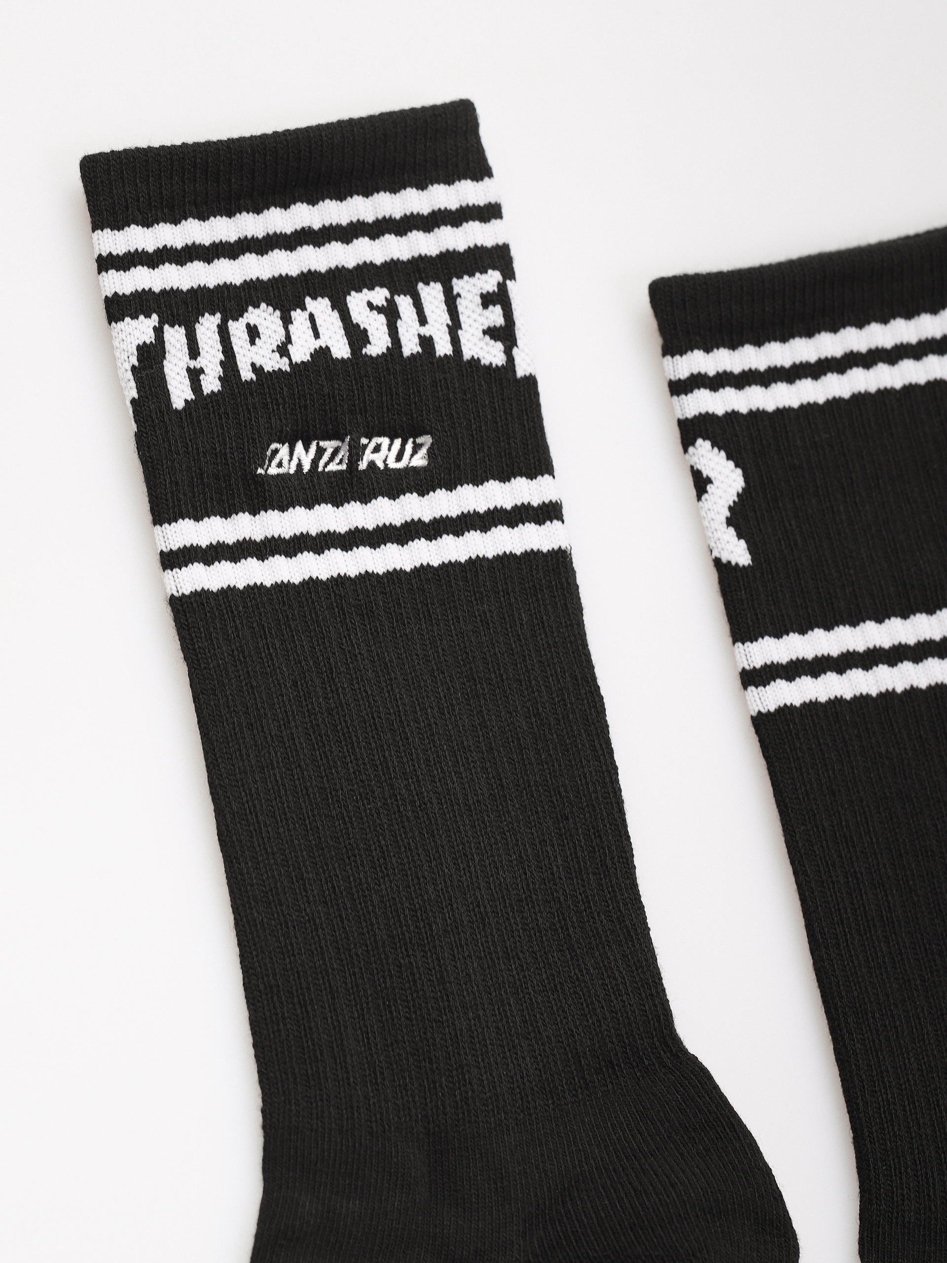 Santa Cruz X Thrasher Sc Strip Crew Zokni (black)