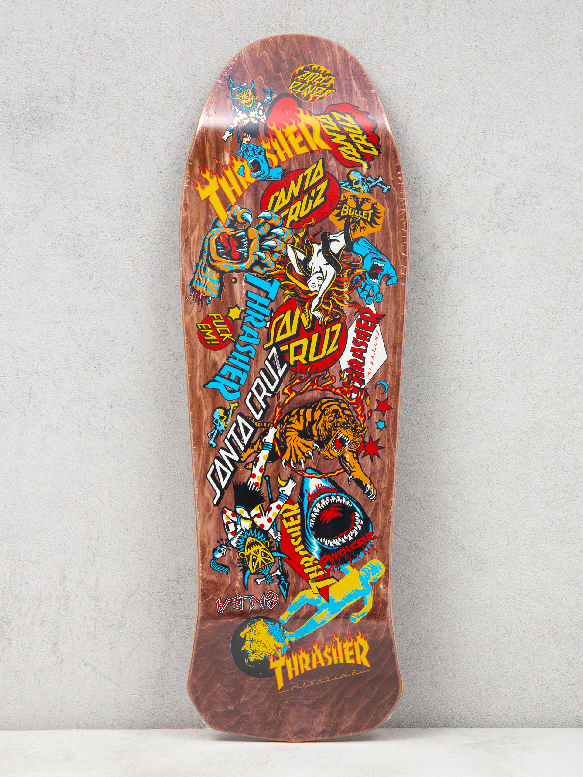 Santa Cruz X Thrasher Salba Oops Gördeszka lap (brown)