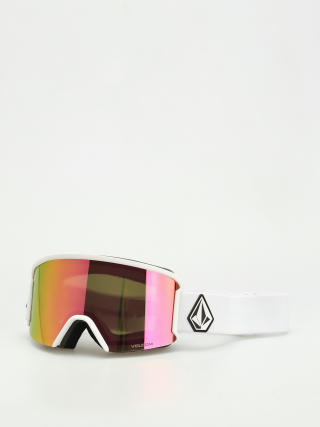 Volcom Garden Snowboard szemüveg (matte white/pink chrome+bl yellow)