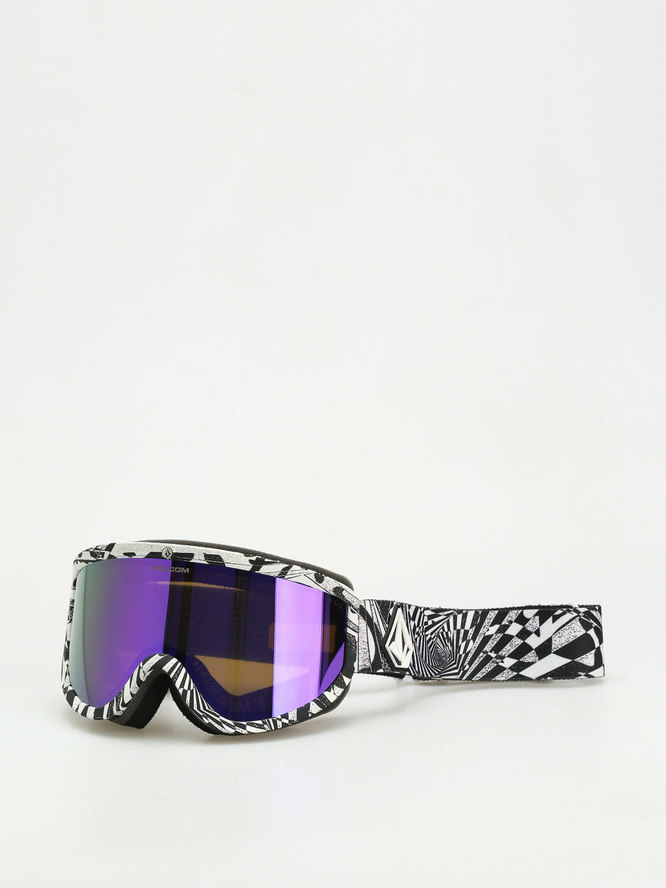 Volcom Footprints Snowboard szemüveg (op art/purple chrome+bl yellow)