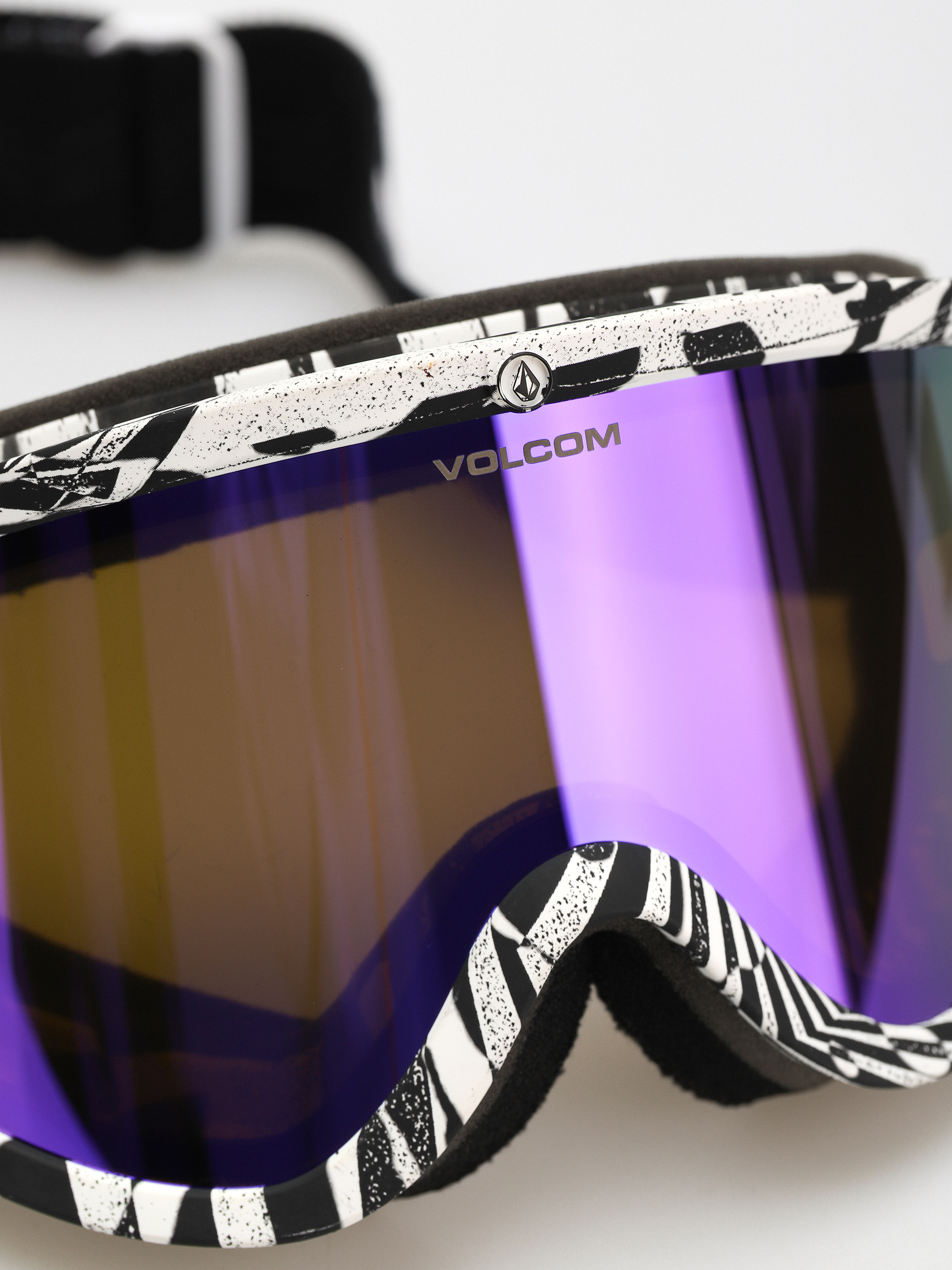 Volcom Footprints Snowboard szemüveg (op art/purple chrome+bl yellow)