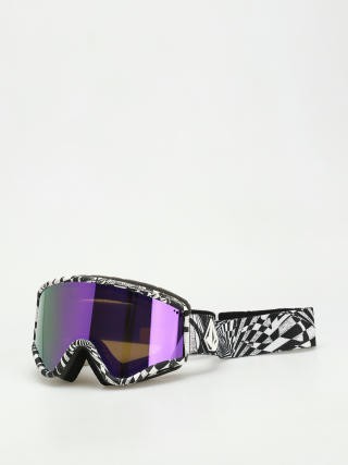 Volcom Yae Snowboard szemüveg (op art/purple chrome+bl yellow)