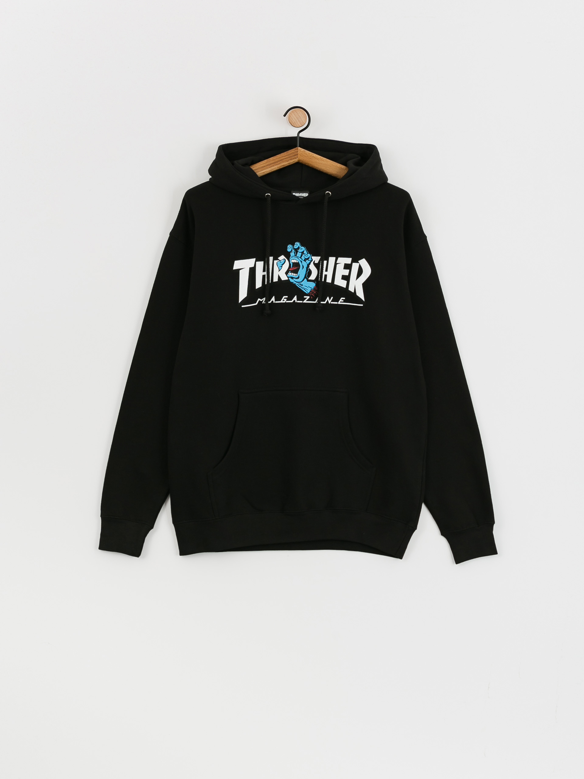 Santa Cruz X Thrasher Screaming Logo HD Kapucnis pulóver (black)
