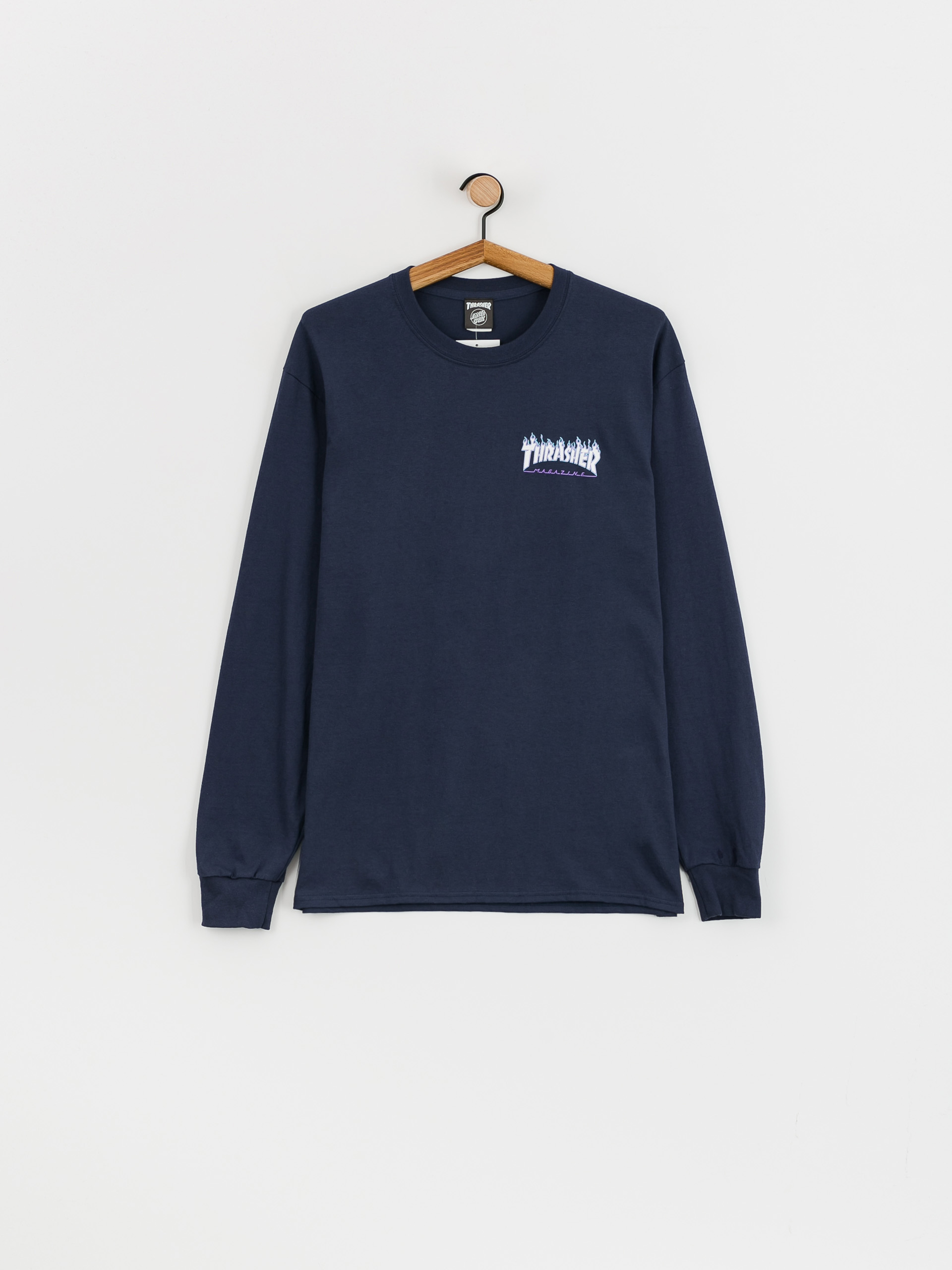 Santa Cruz X Thrasher Flame Dot Hosszú ujjú felső (navy)