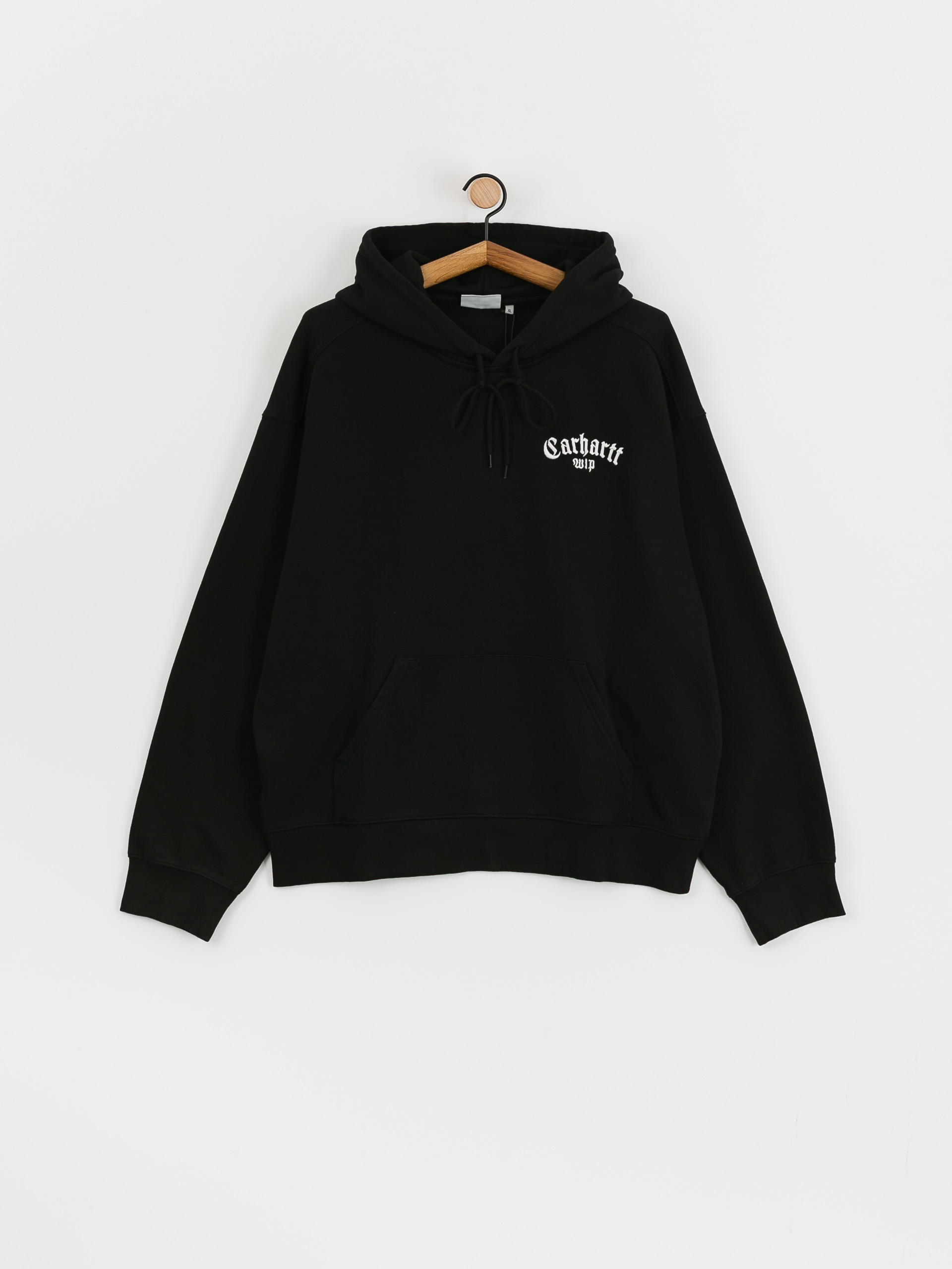 Carhartt WIP Onyx Script HD Kapucnis pulóver (black/white)