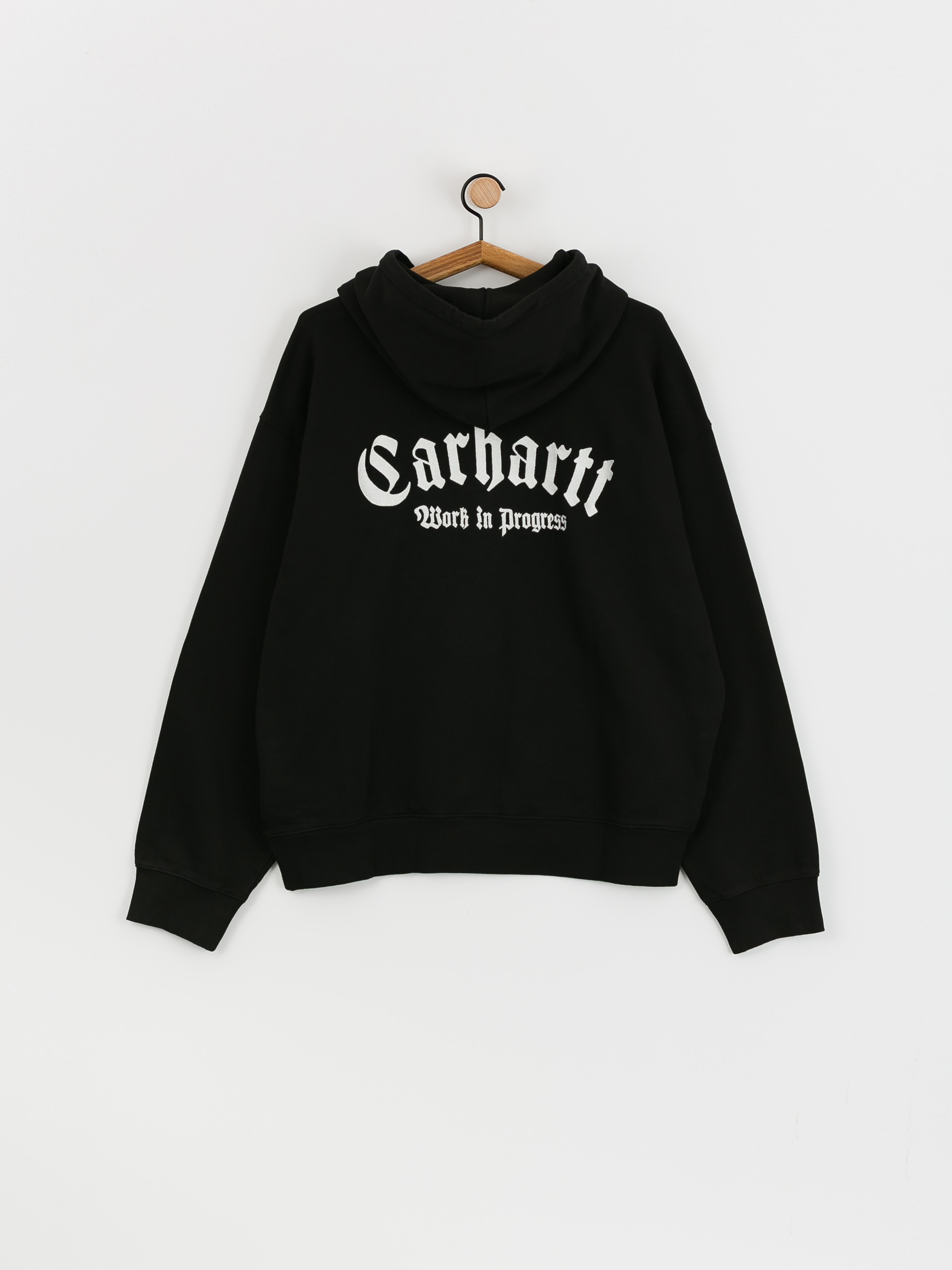 Carhartt WIP Onyx Script HD Kapucnis pulóver (black/white)