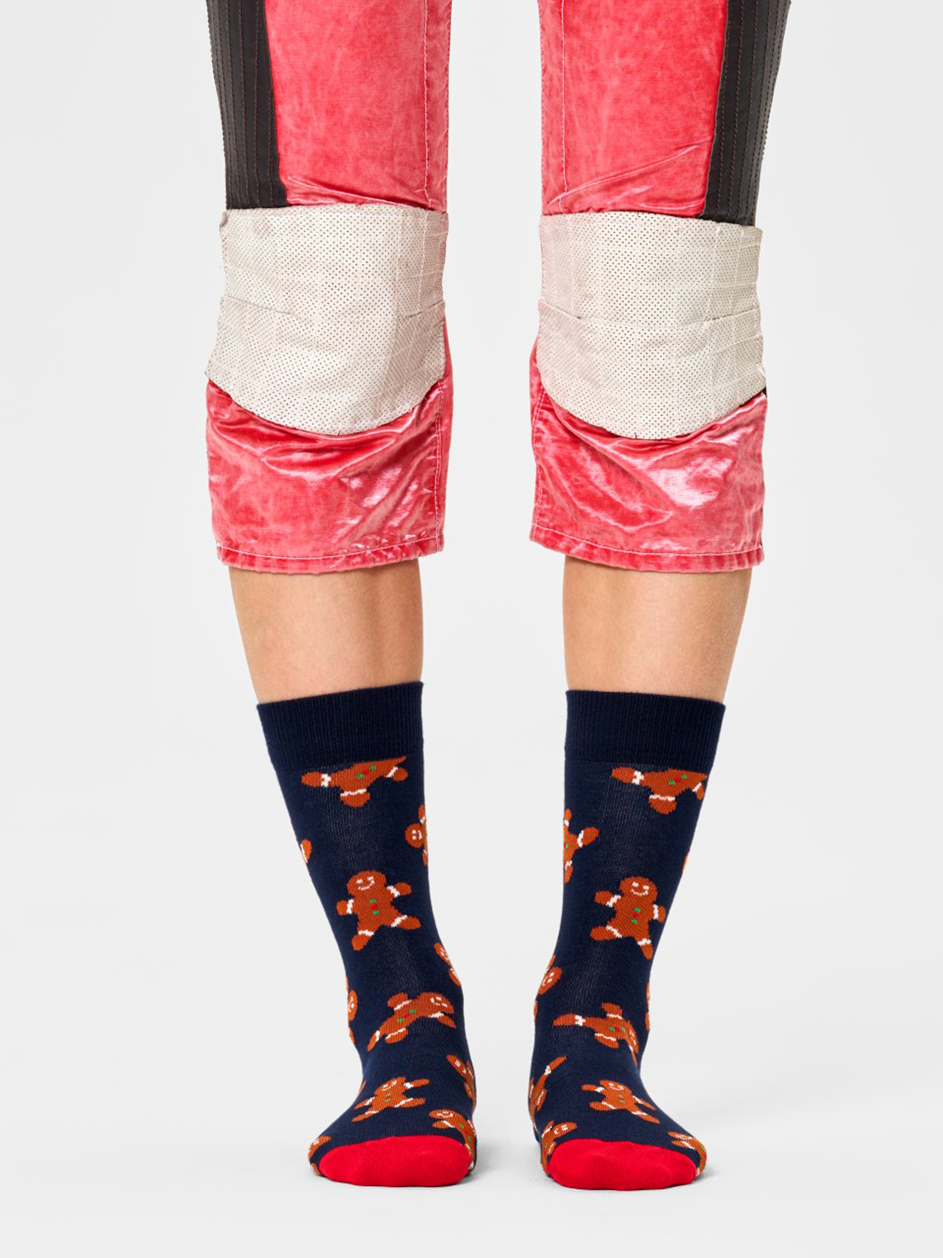 Happy Socks Holiday Singles Gingerbread Zokni (navy)