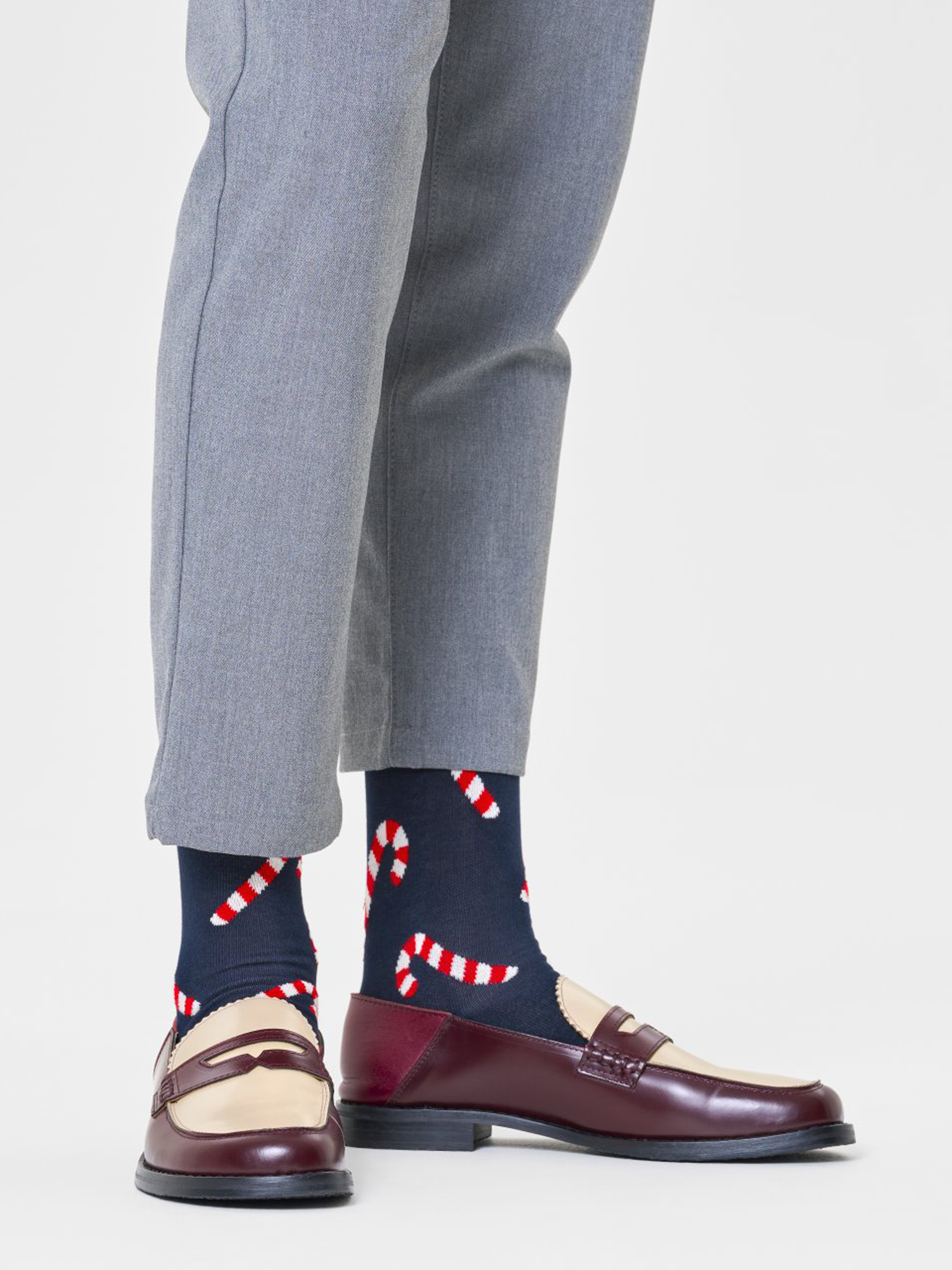 Happy Socks Candy Cane Zokni (navy)
