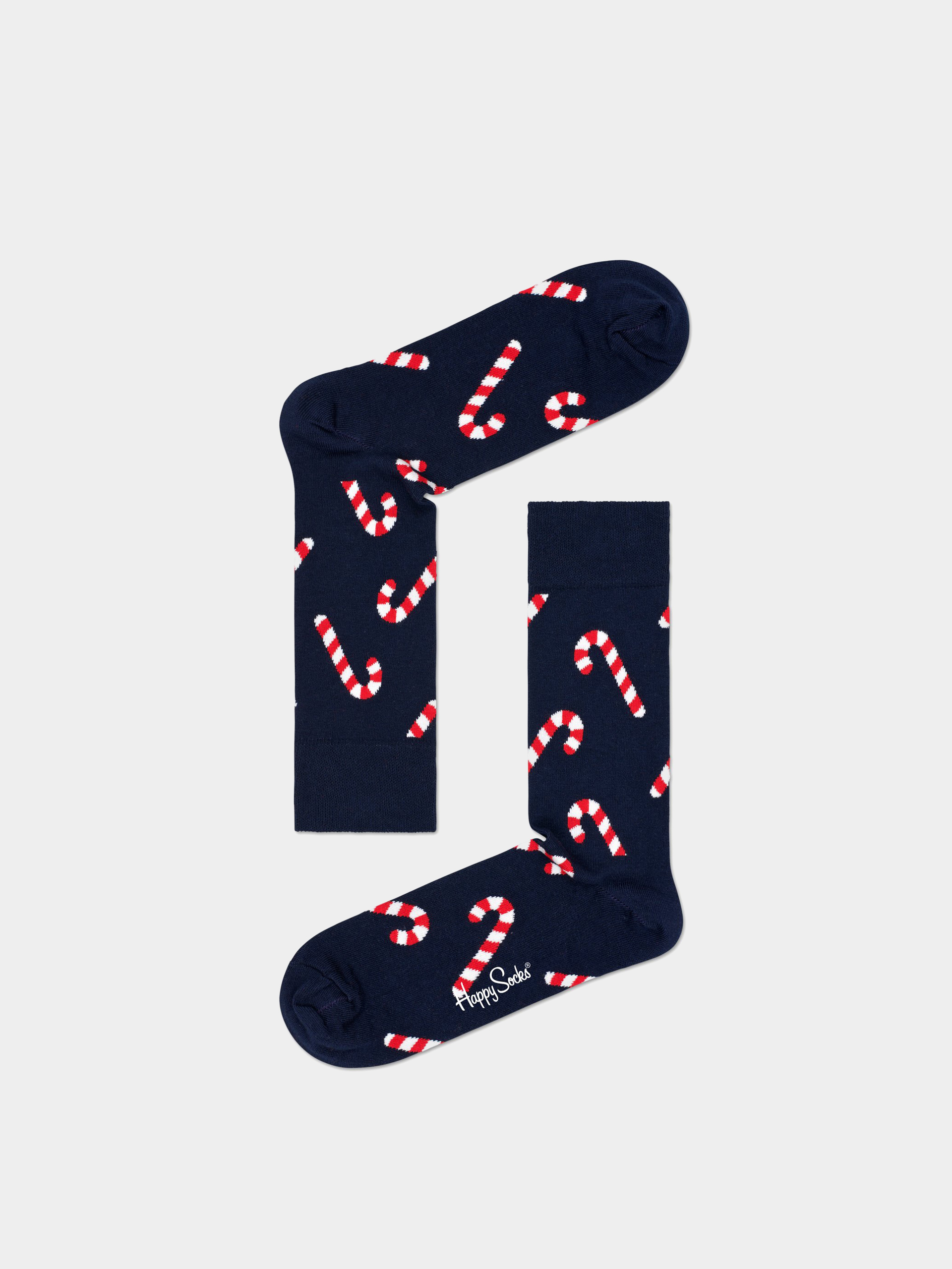 Happy Socks Candy Cane Zokni (navy)