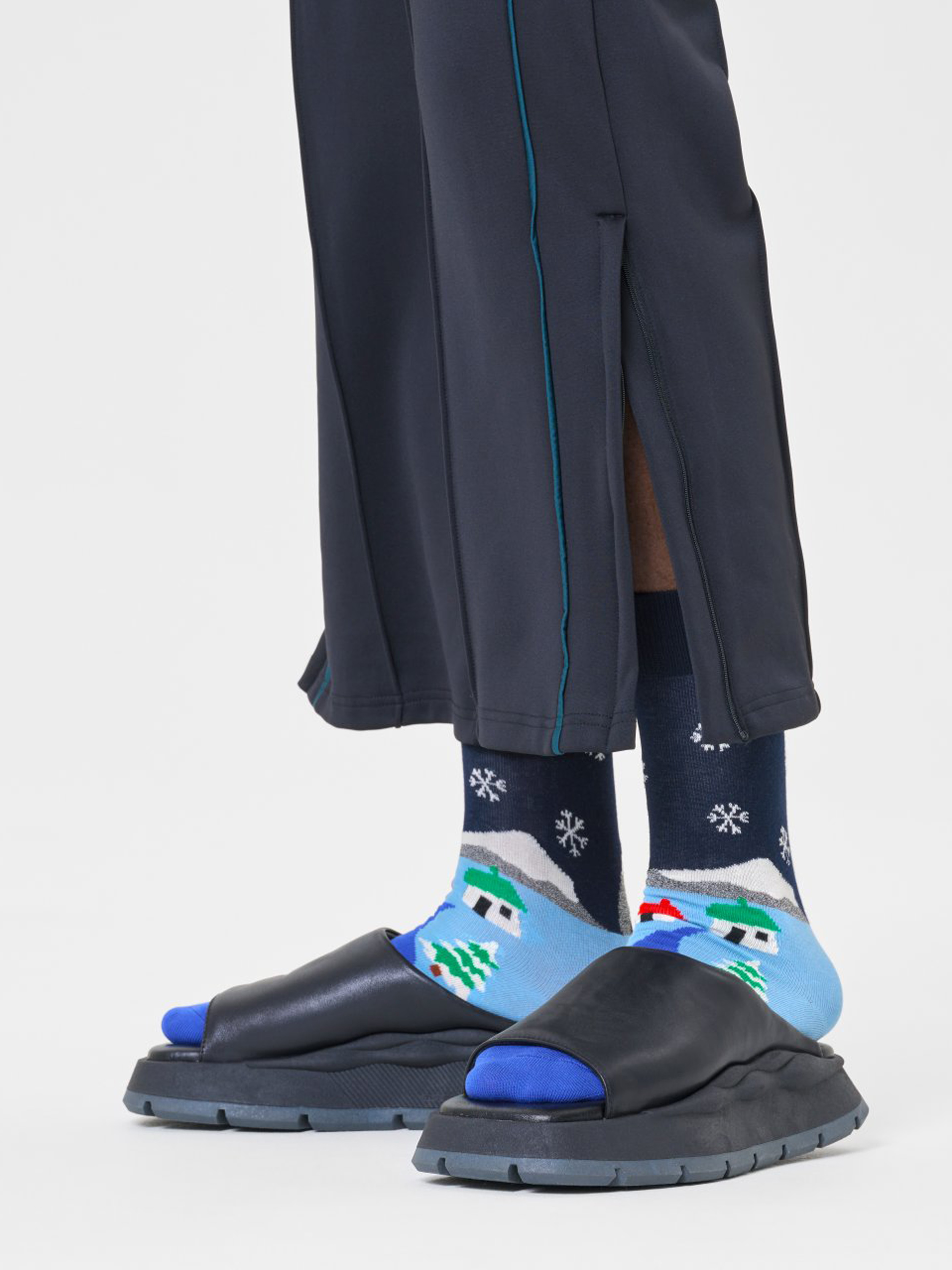 Happy Socks The Little House On The Snowland Zokni (navy)