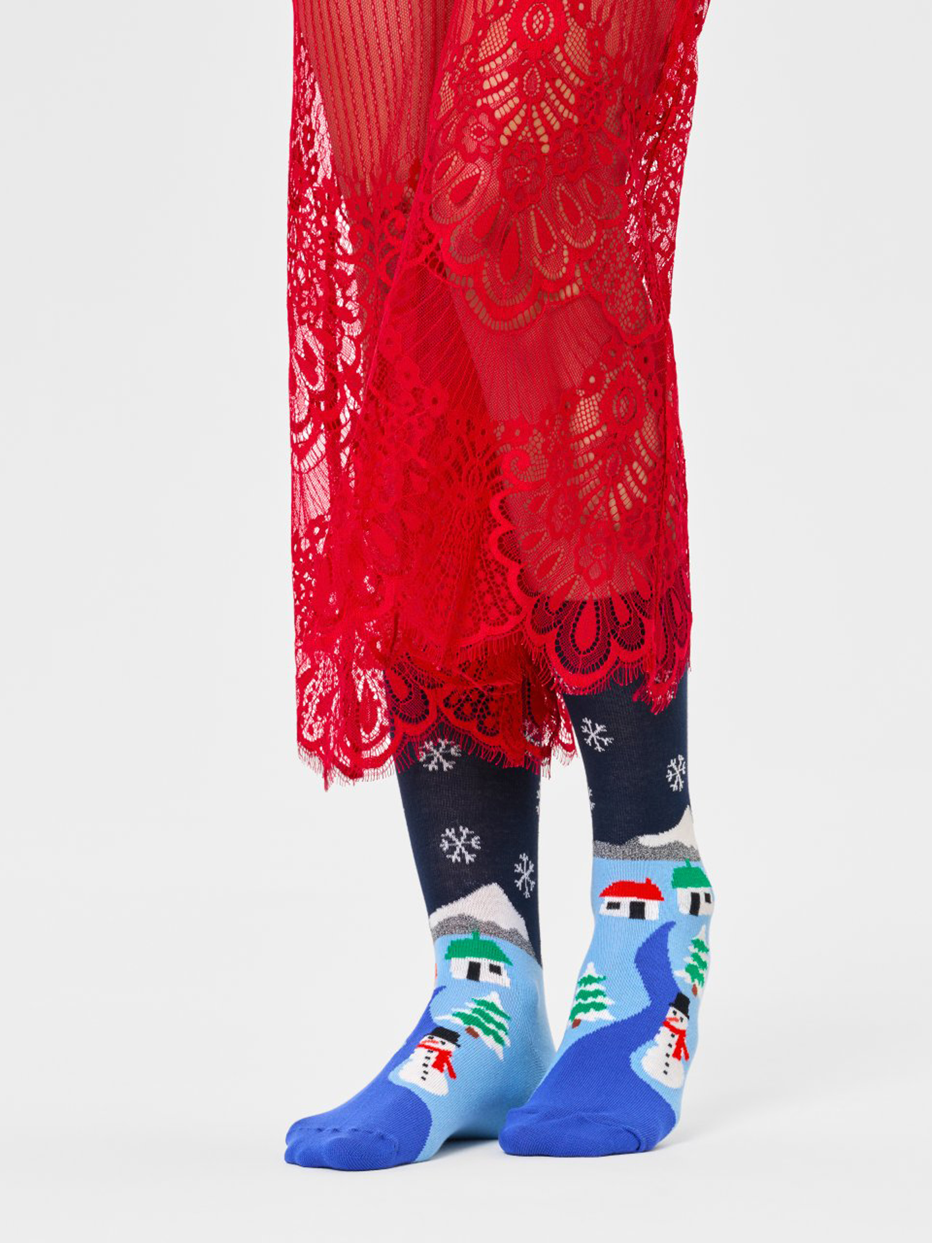 Happy Socks The Little House On The Snowland Zokni (navy)