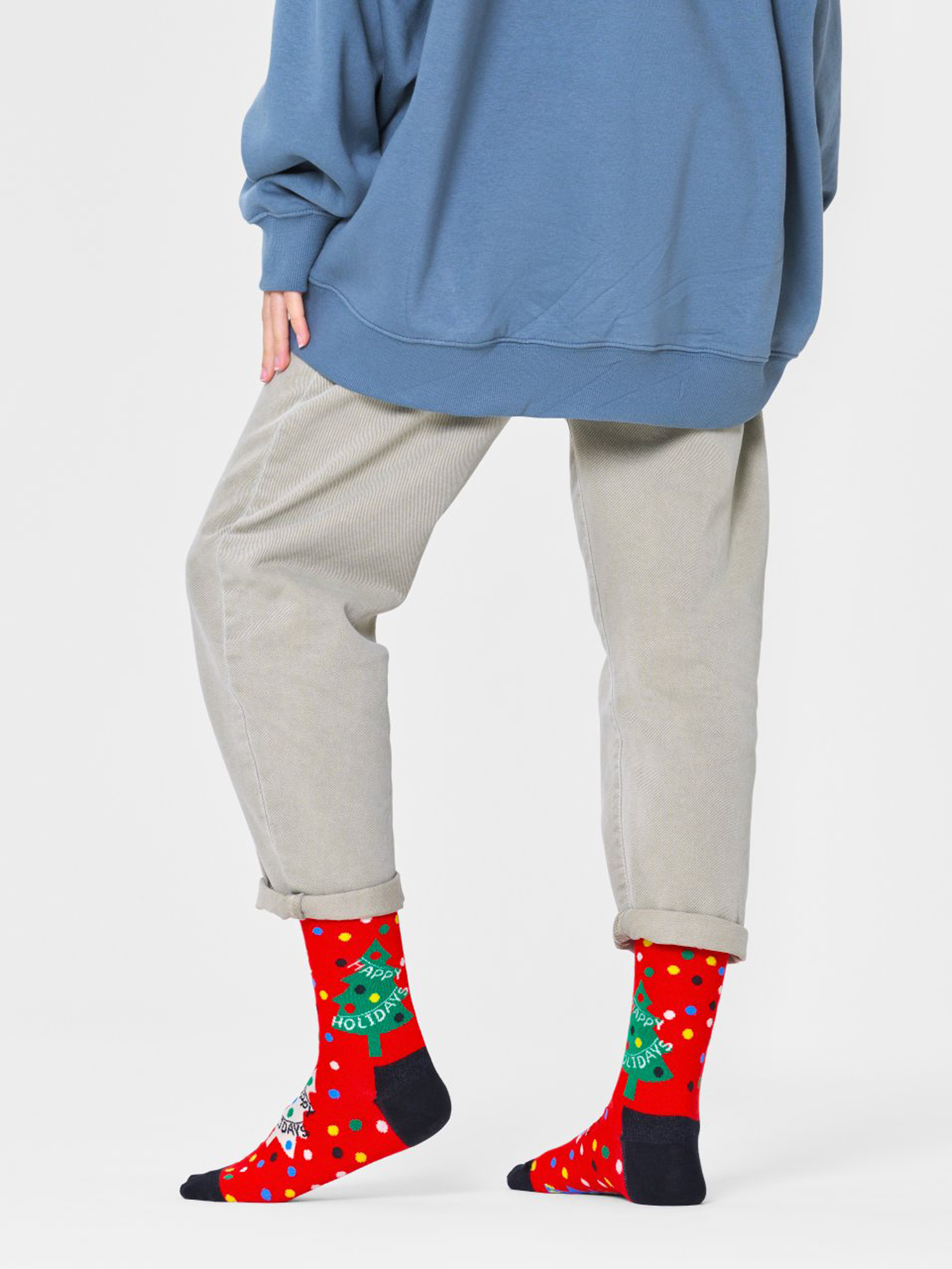 Happy Socks Happy Holidays Zokni (red)