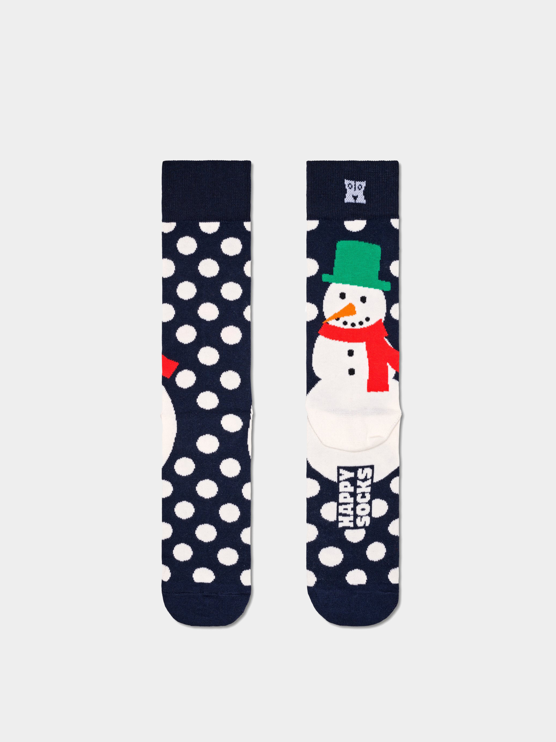 Happy Socks Jumbo Snowman Zokni (navy)