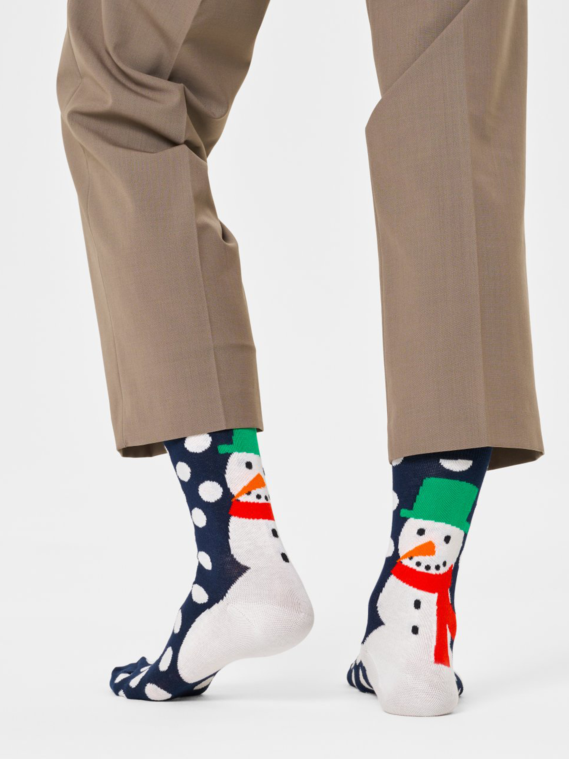 Happy Socks Jumbo Snowman Zokni (navy)