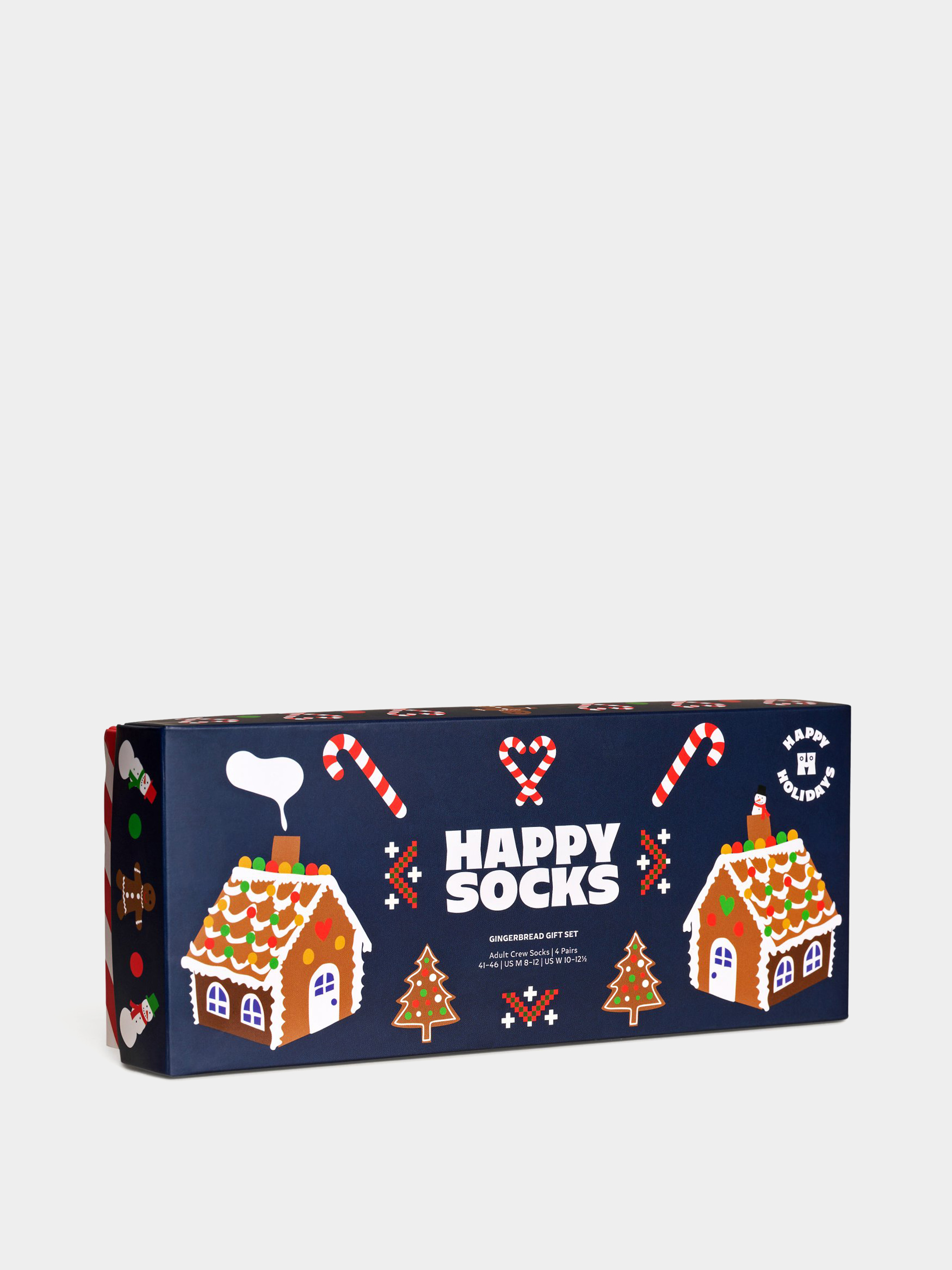 Happy Socks 4 Pack Gingerbreads Gift Set Zokni (navy)