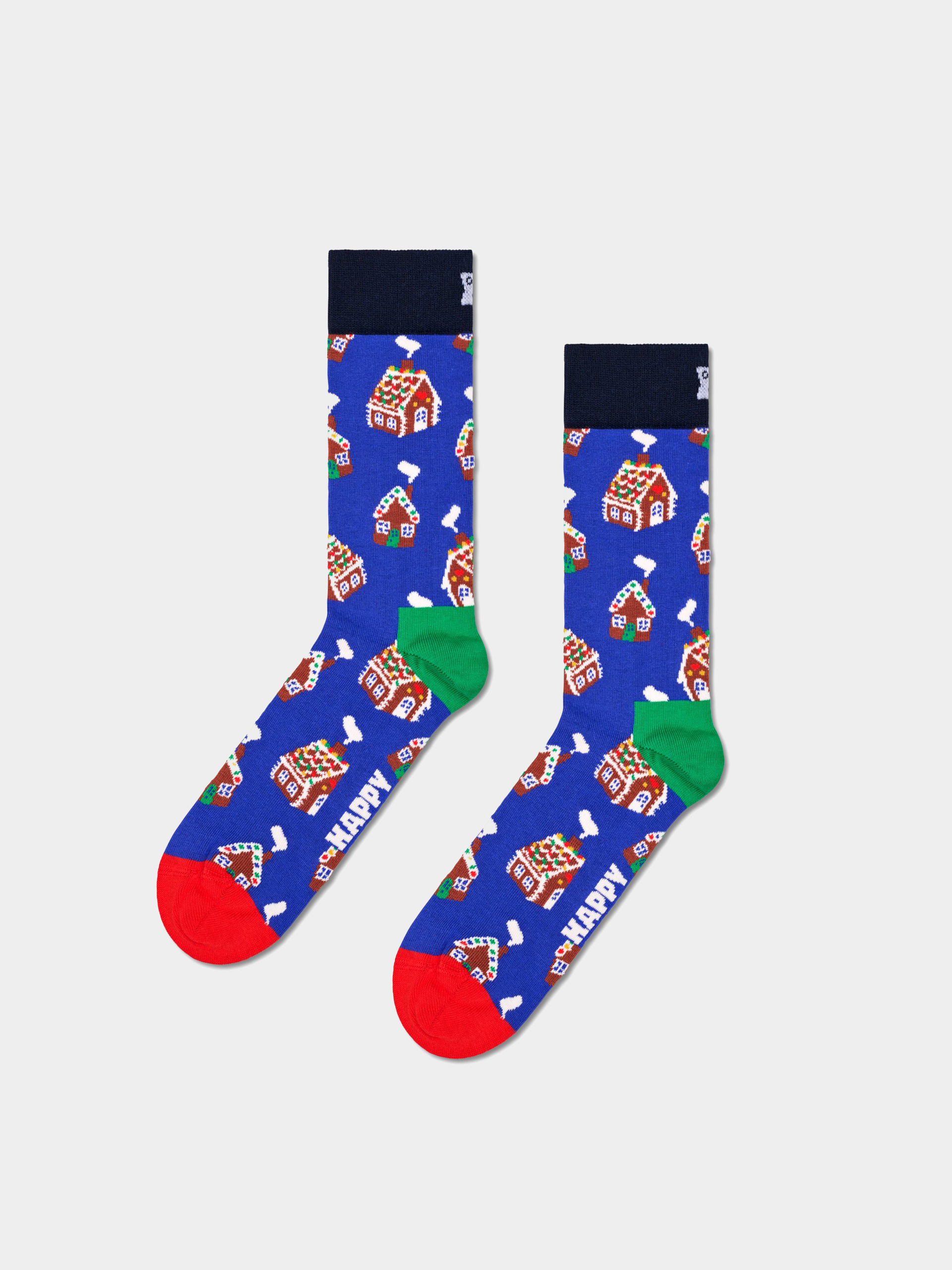 Happy Socks 4 Pack Gingerbreads Gift Set Zokni (navy)