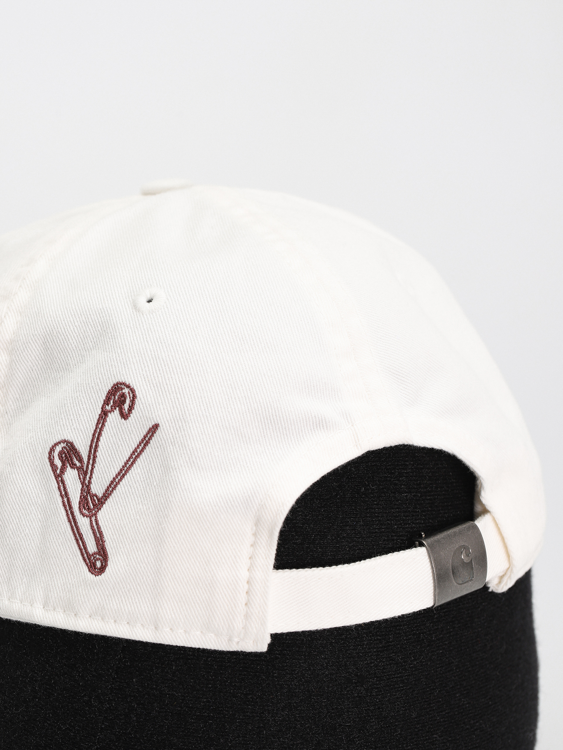 Carhartt WIP Safety Pin Baseball sapka (white/bordeaux)