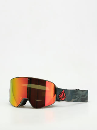 Volcom Odyssey Snowboard szemüveg (cloudwash camo/red chrome+bl yellow)
