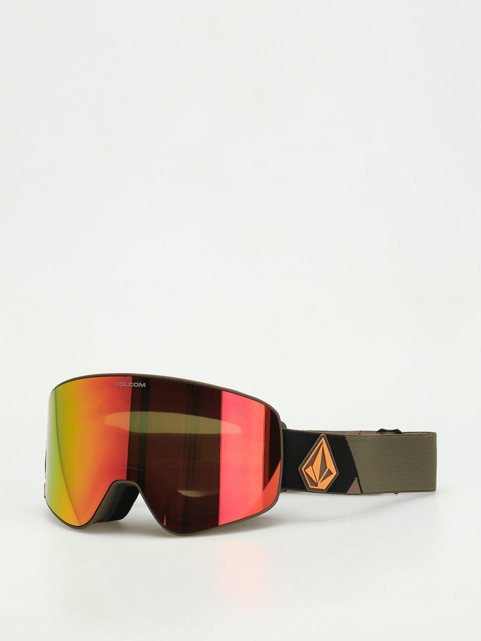 Volcom Odyssey Snowboard szemüveg (military/gold/red chrome+bl yellow)