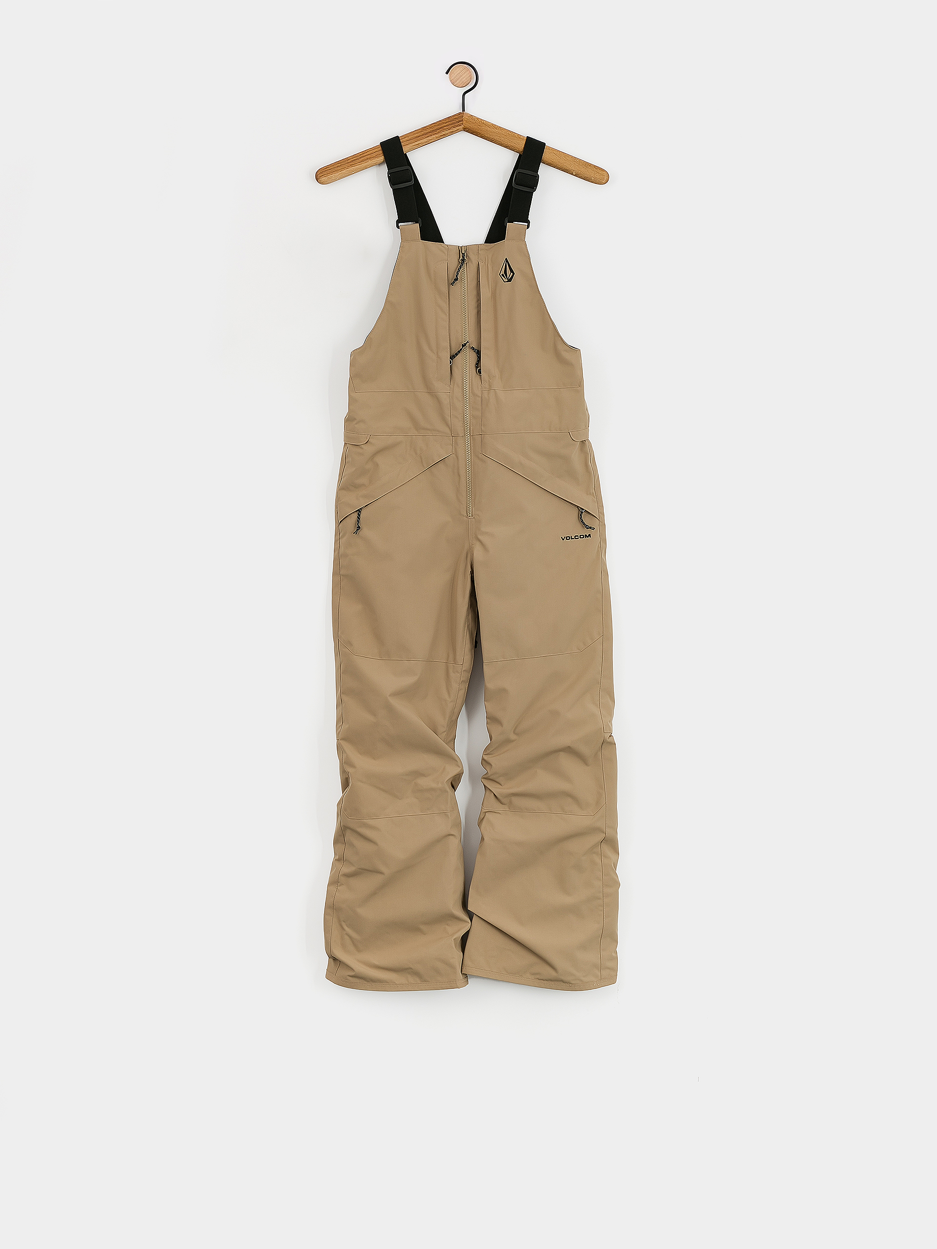 Volcom Barkley Ins Bib Overall JR Snowboard nadrág (dark khaki)