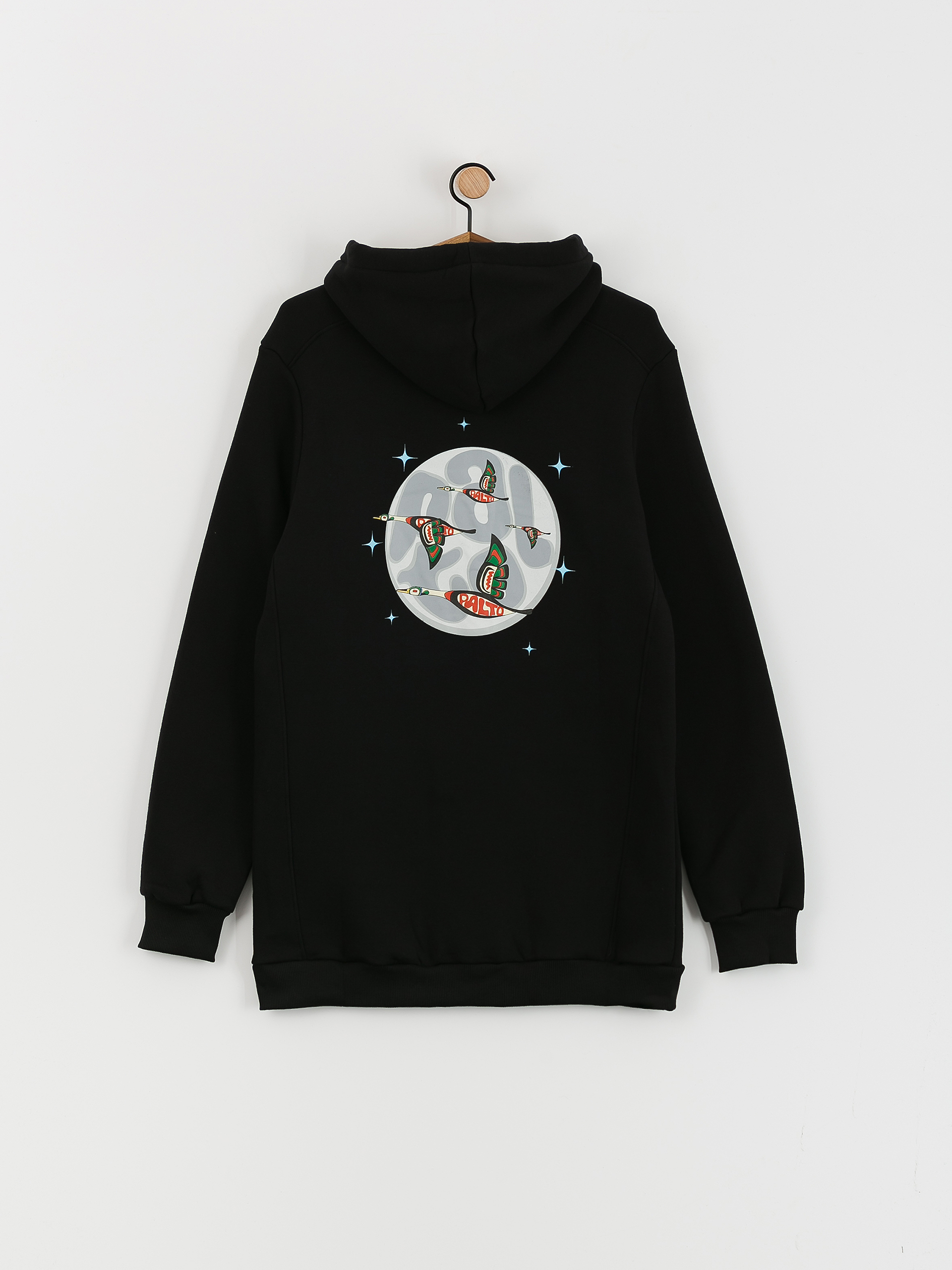 Férfi Palto Birds Goose HD Thermo pulóver (black)