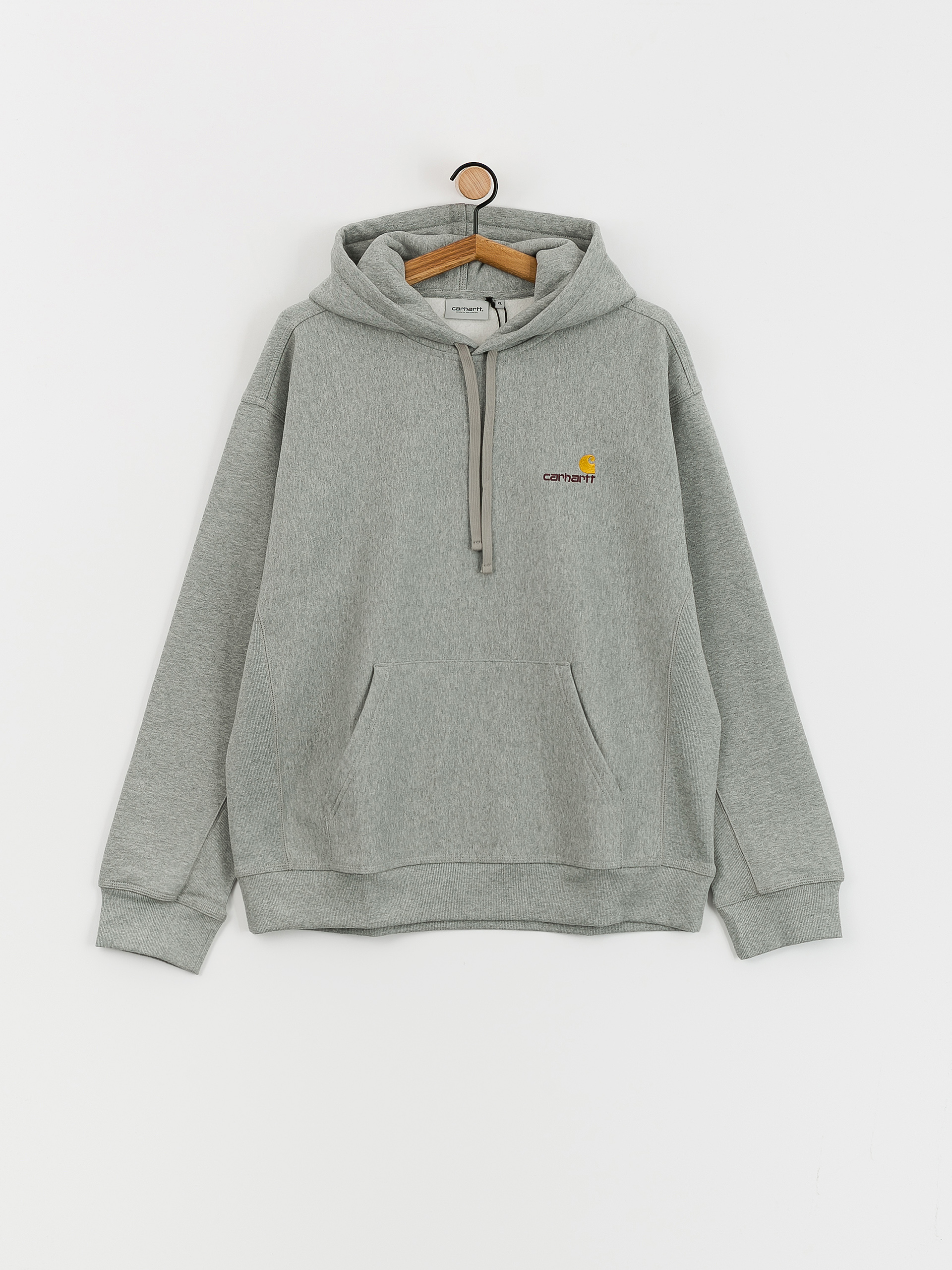 Carhartt WIP American Script HD Kapucnis pulóver (grey heather)