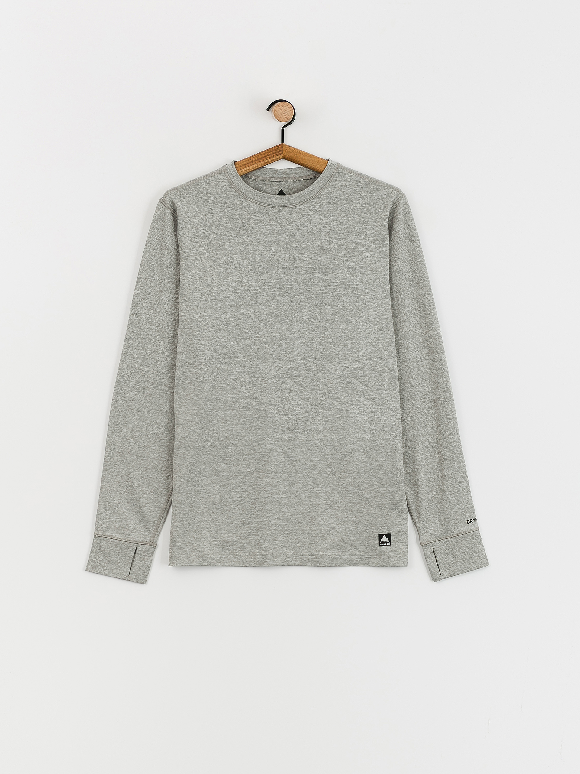 Férfi Burton Midweight Base Layer Hosszú ujjú felső (gray heather)