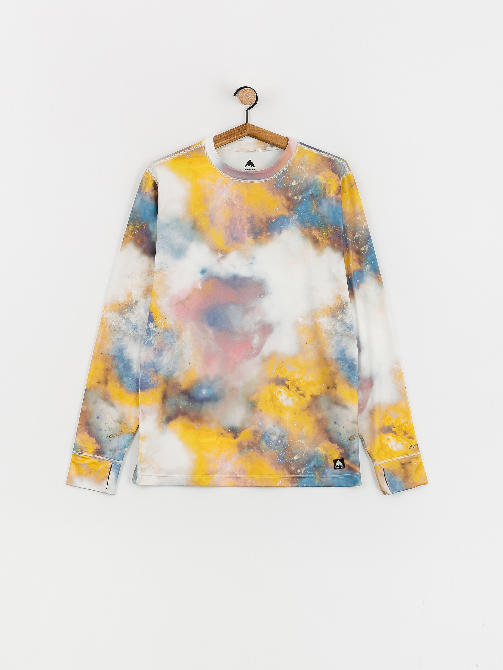 Férfi Burton Midweight Base Layer Crewneck Hosszú ujjú felső (stout white voyager)