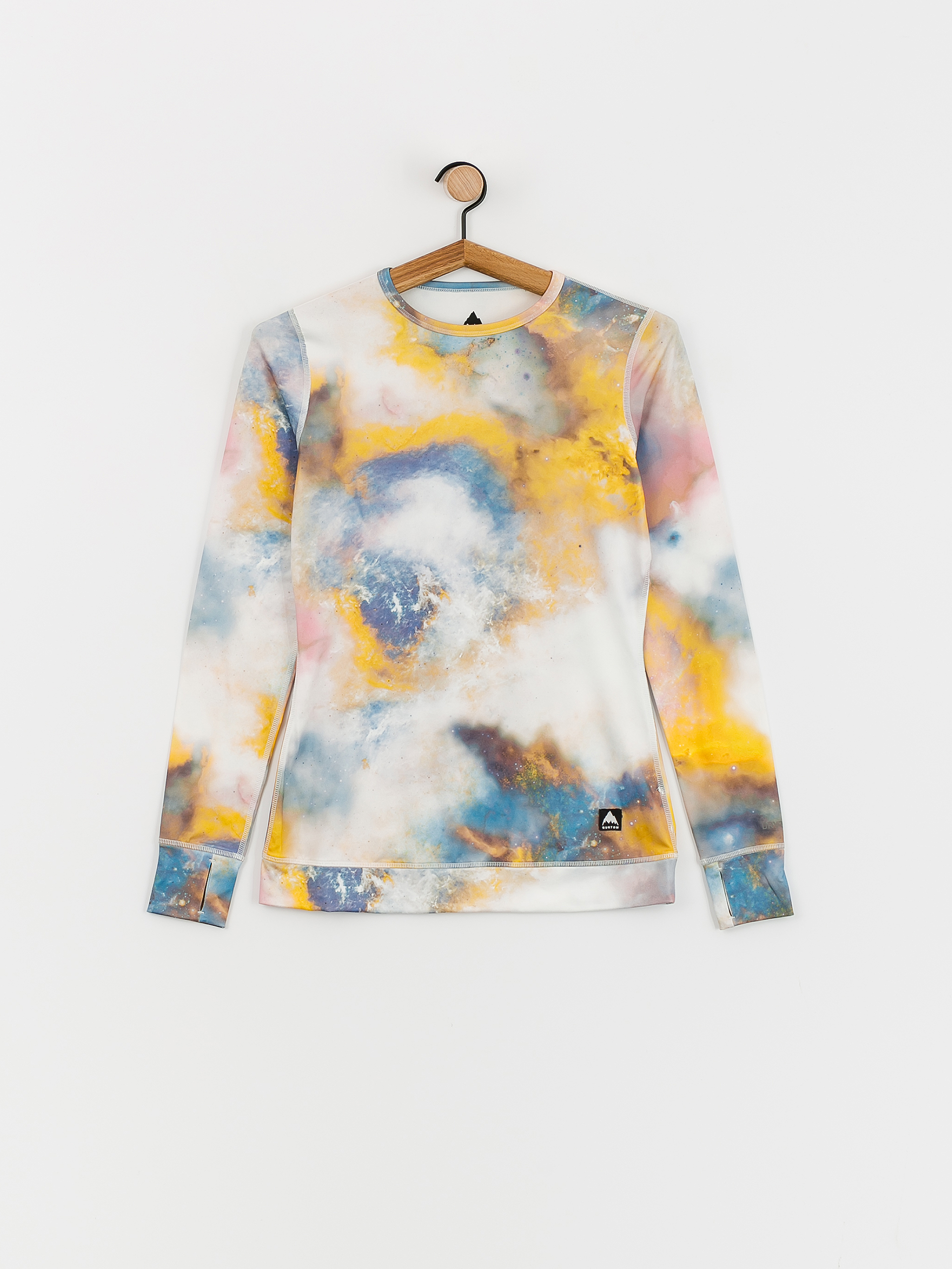 Női Burton Midweight Base Layer Hosszú ujjú felső (stout white voyager)