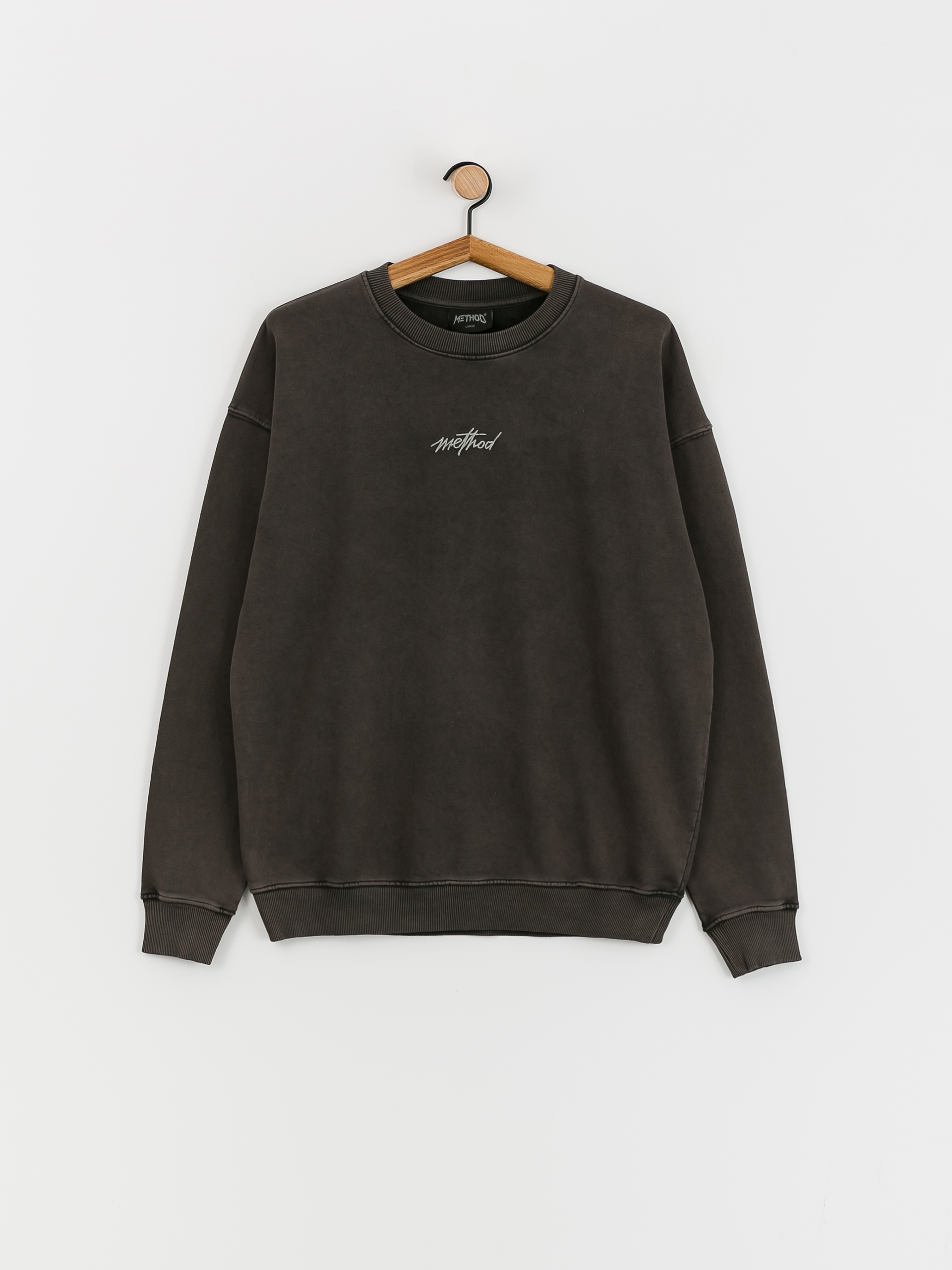 Method Signature Crew Pulóver (washed brown)