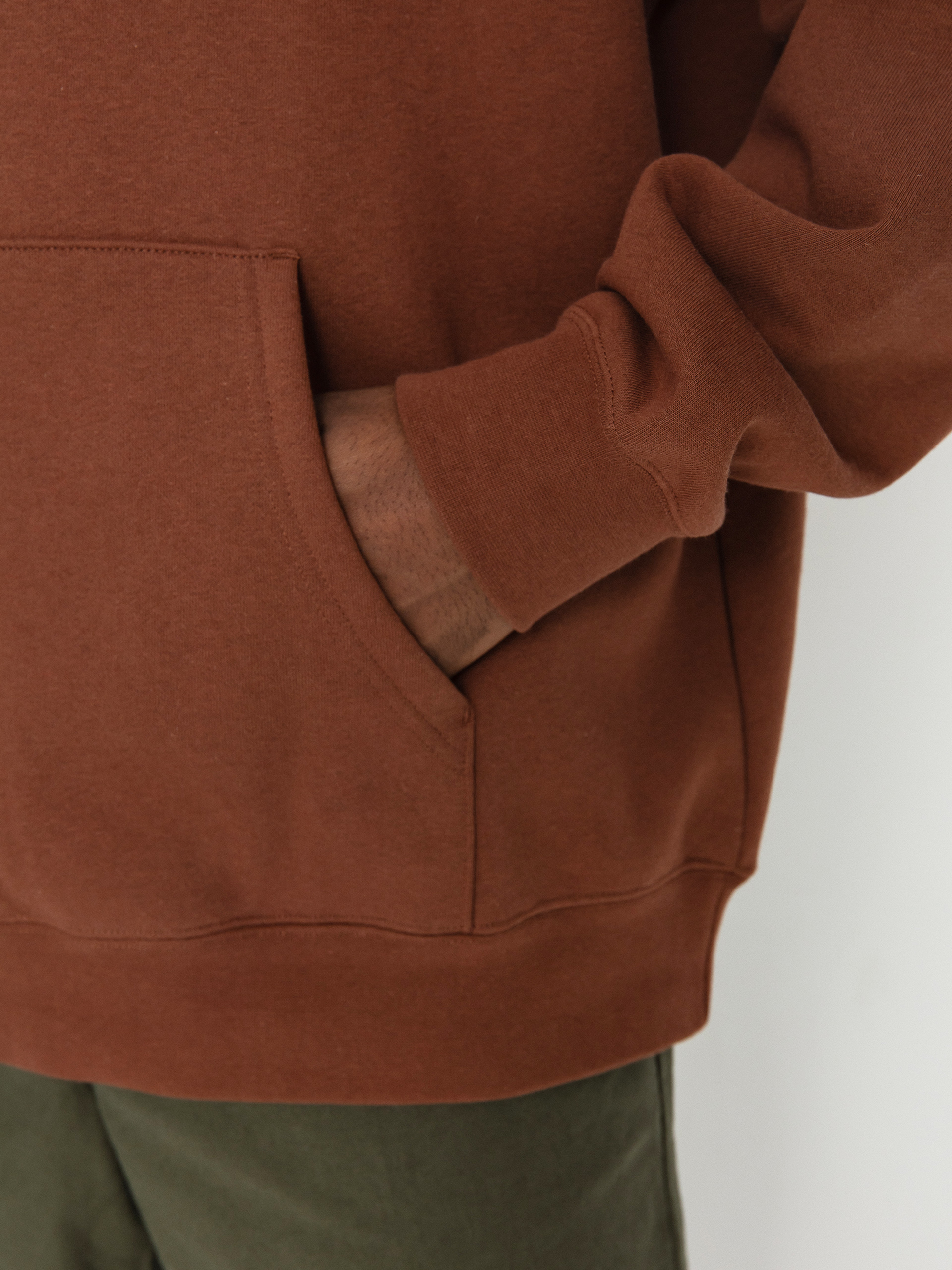 OBEY Lowercase HD Kapucnis pulóver (sepia)