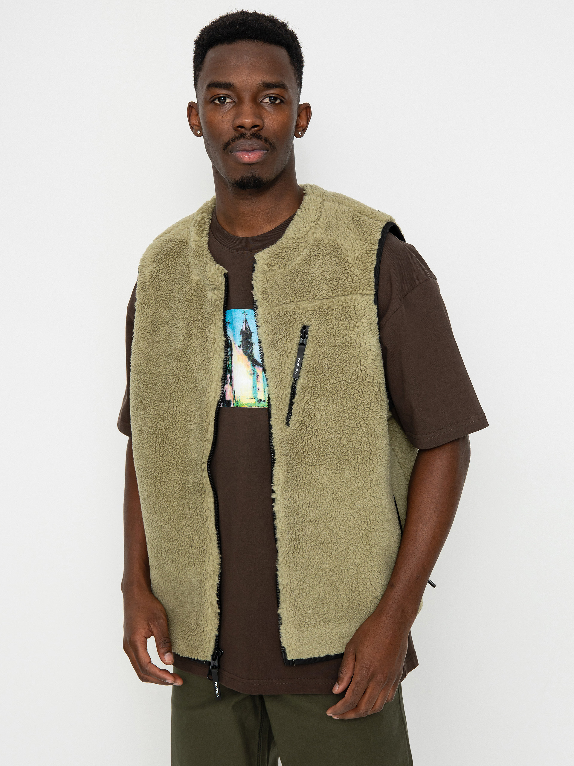 Volcom Archstone Vest Mellény (thyme green)