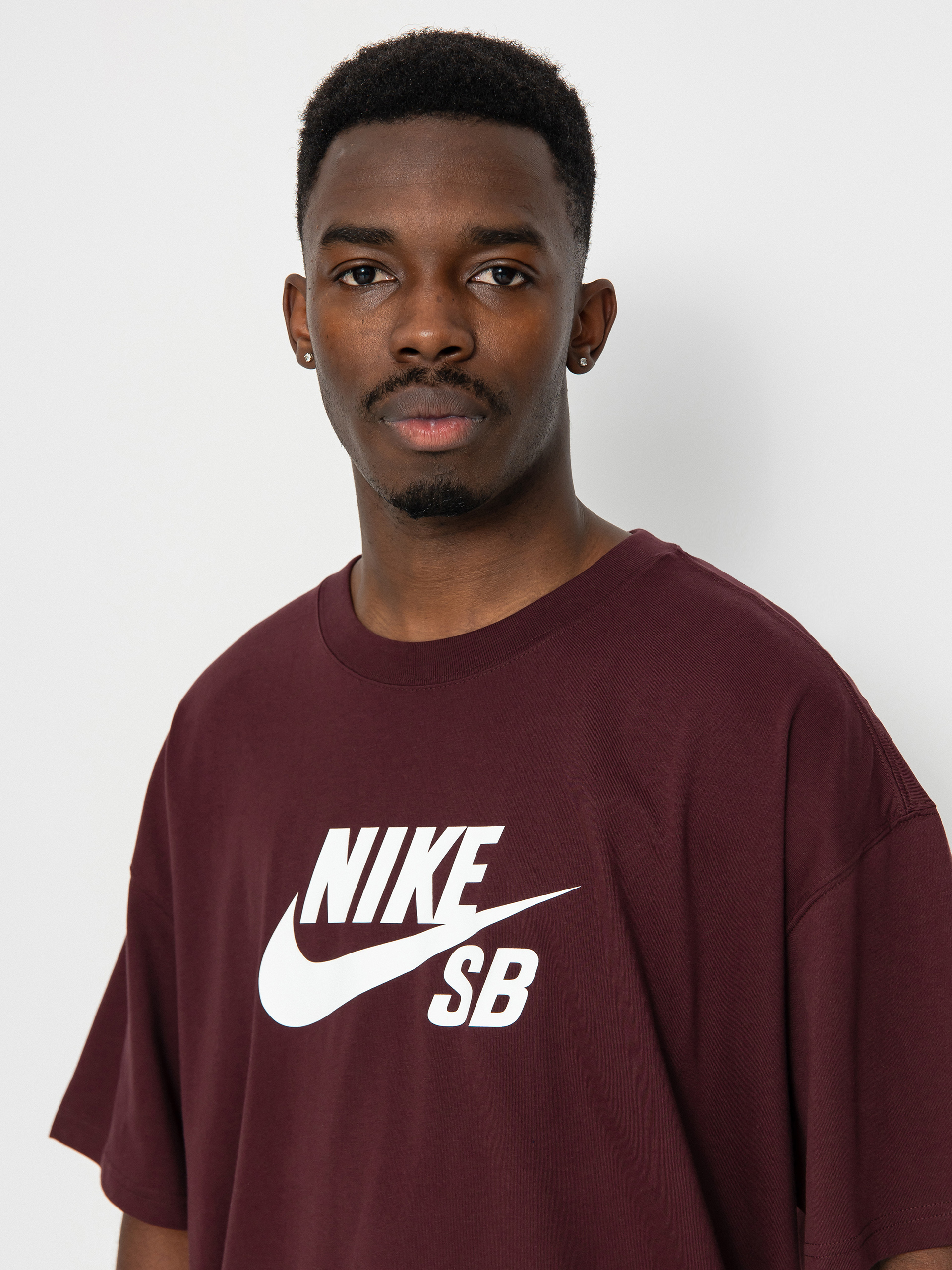 Nike SB Logo HBR Póló (burgundy crush/white)