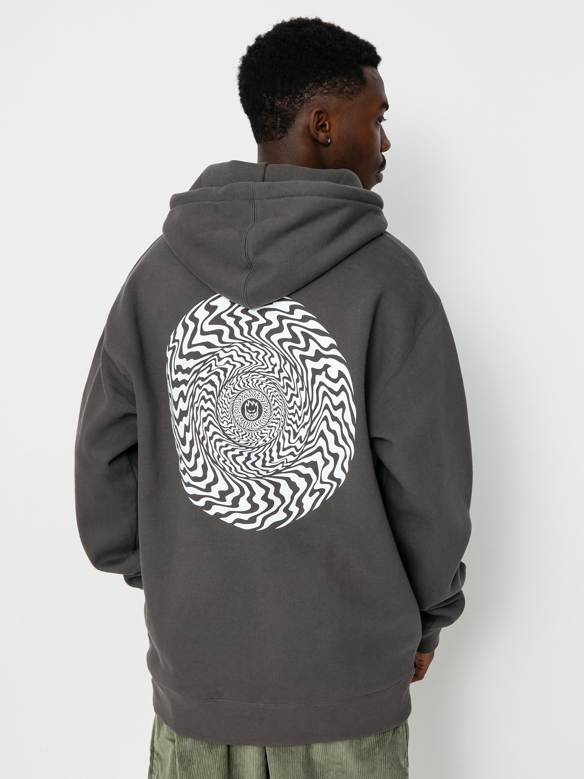 Spitfire Swrld Cls HD Kapucnis pulóver (charcoal/white)