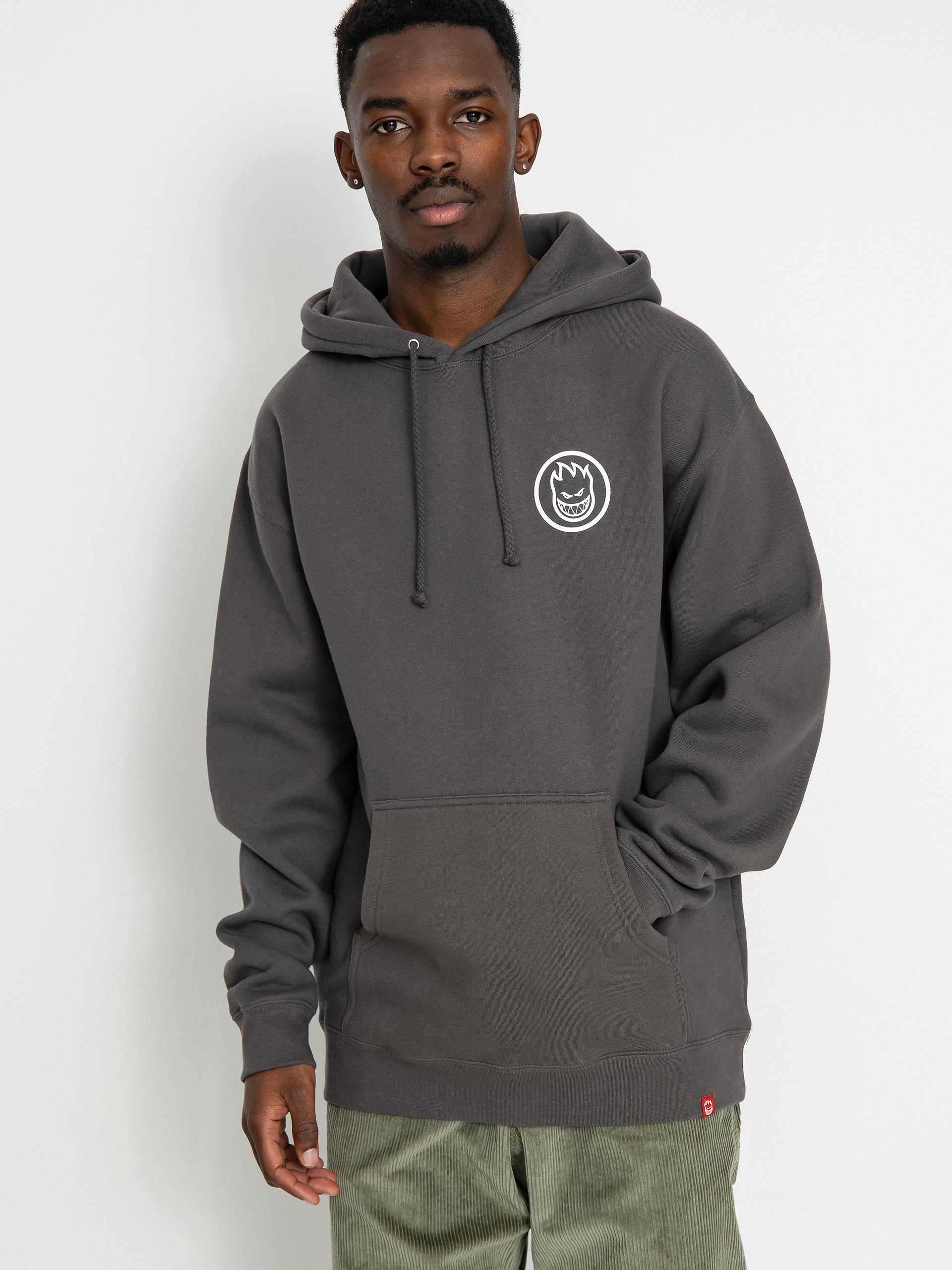 Spitfire Swrld Cls HD Kapucnis pulóver (charcoal/white)